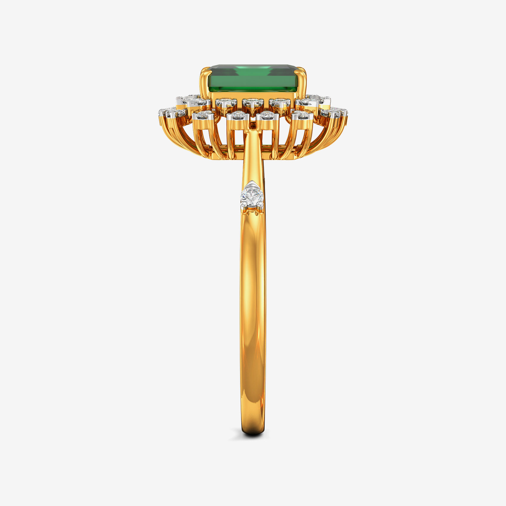 Grandure Emerald Diamond Ring alternate view 1