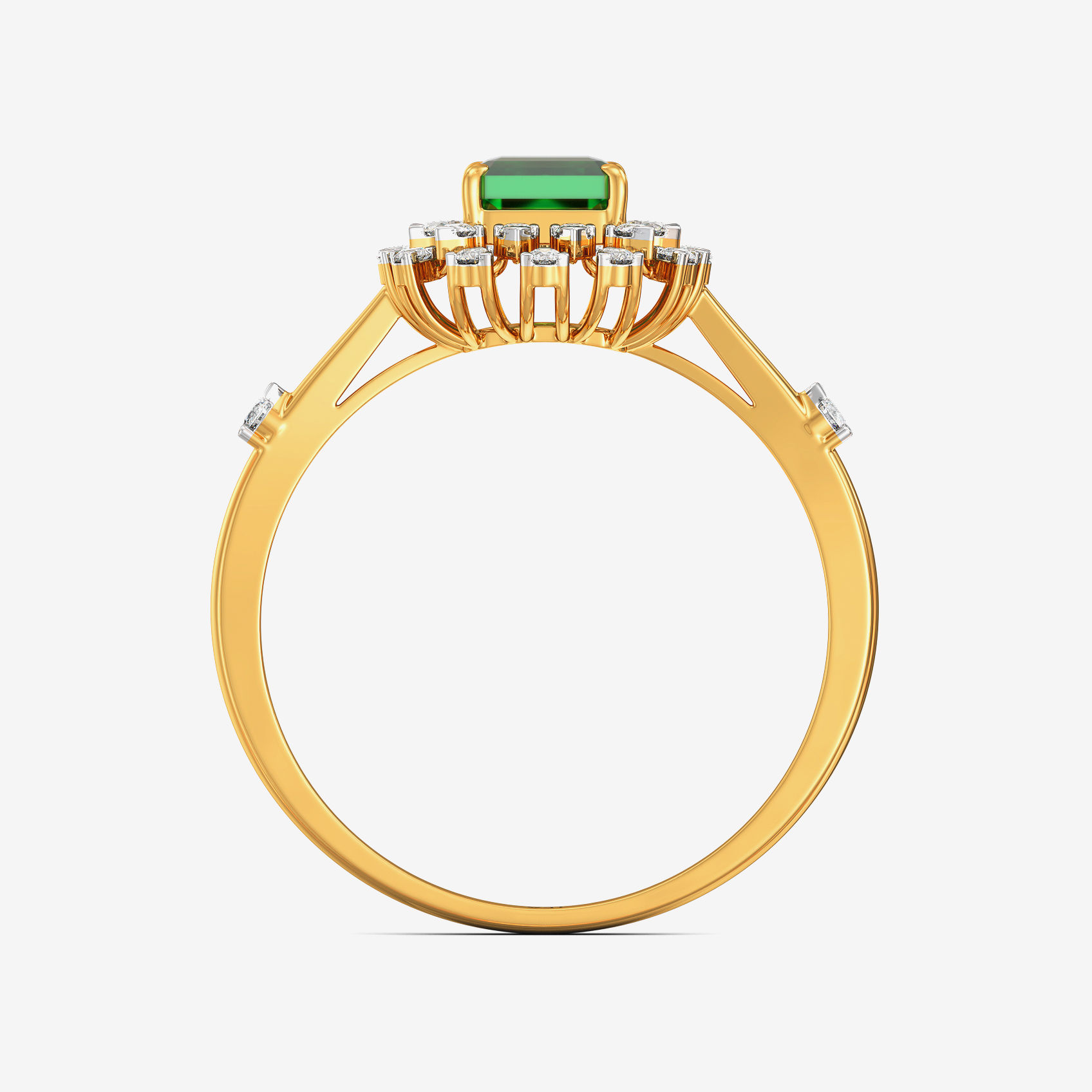 Grandure Emerald Diamond Ring alternate view 2