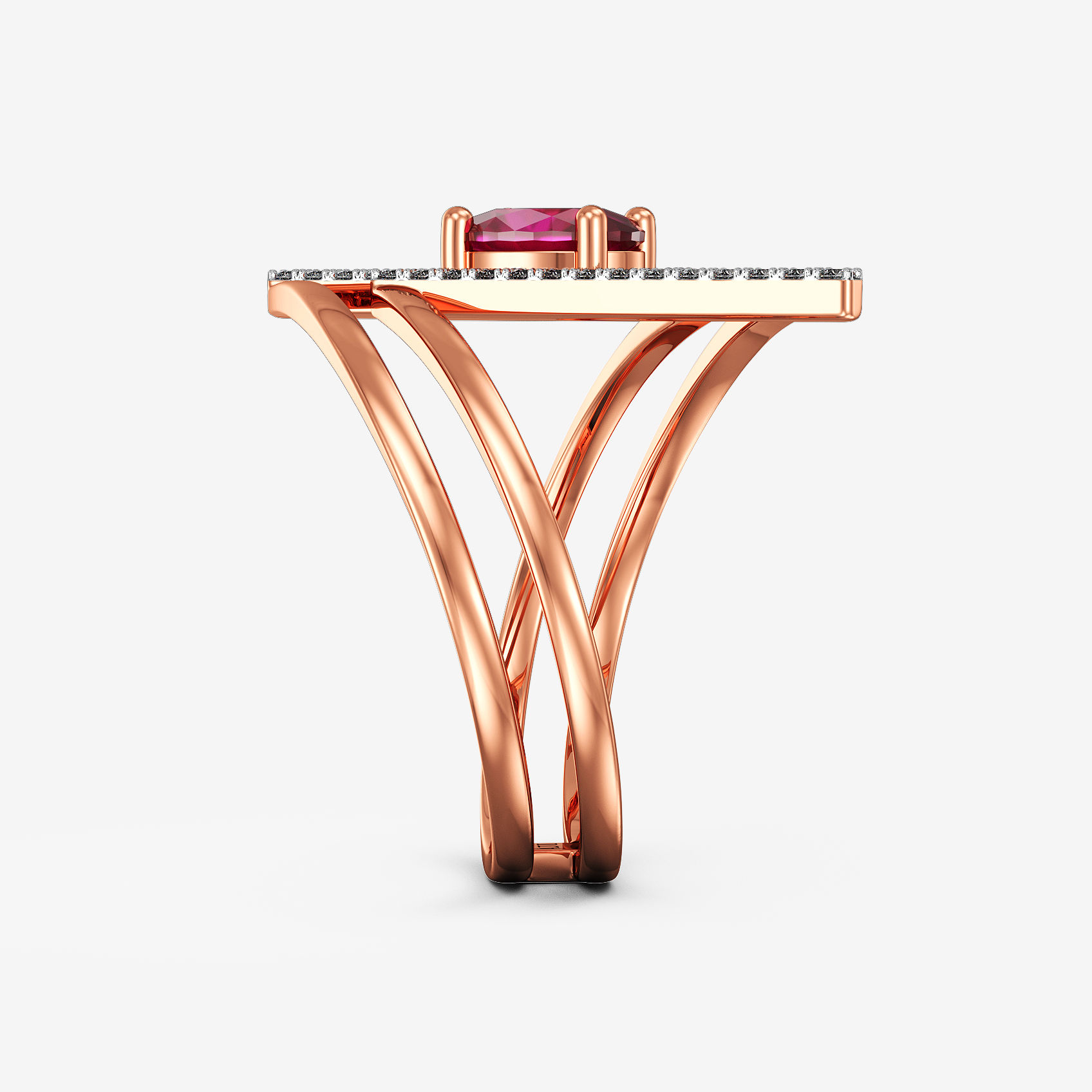 Modern Geo Diamond Ring alternate view 1