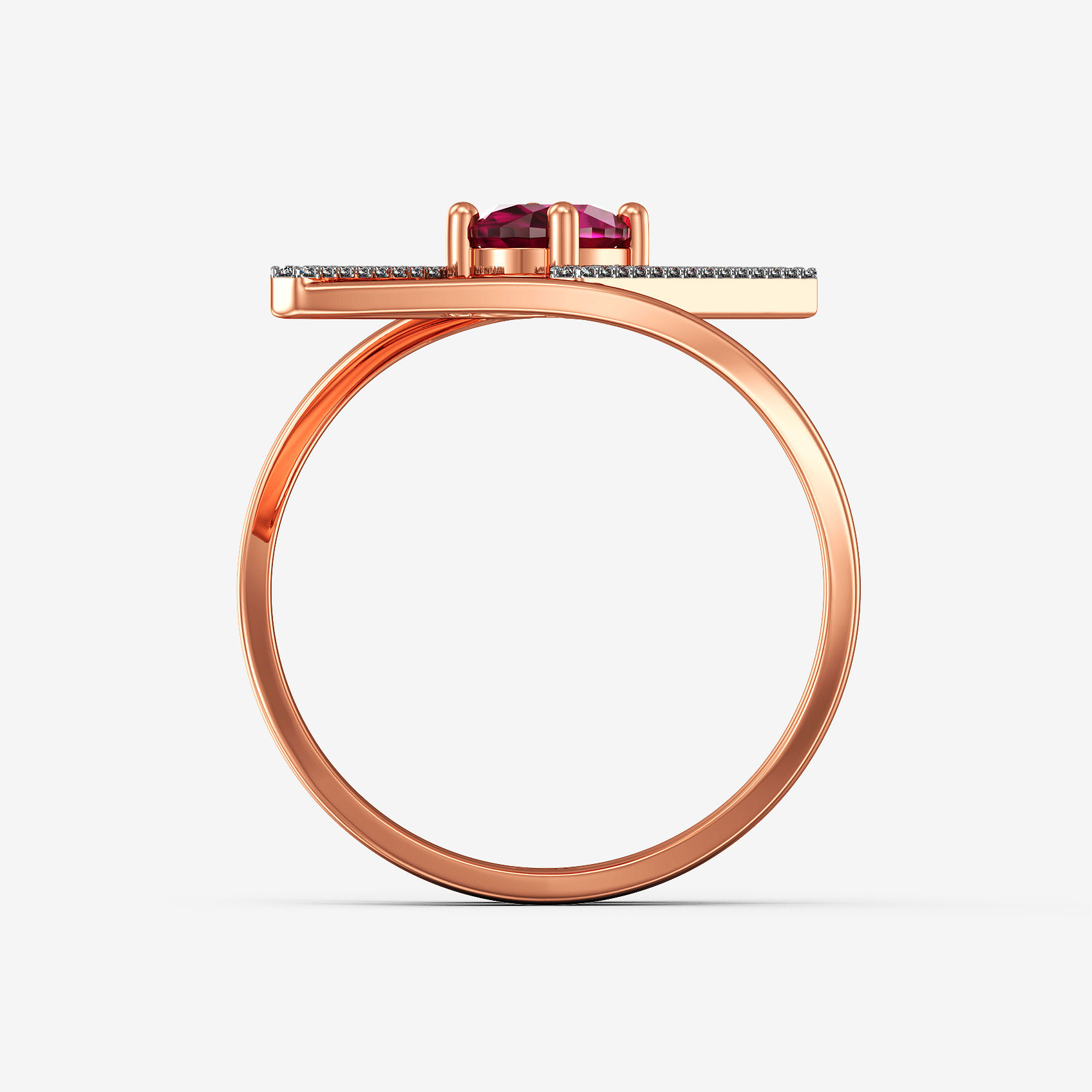 Modern Geo Diamond Ring alternate view 2