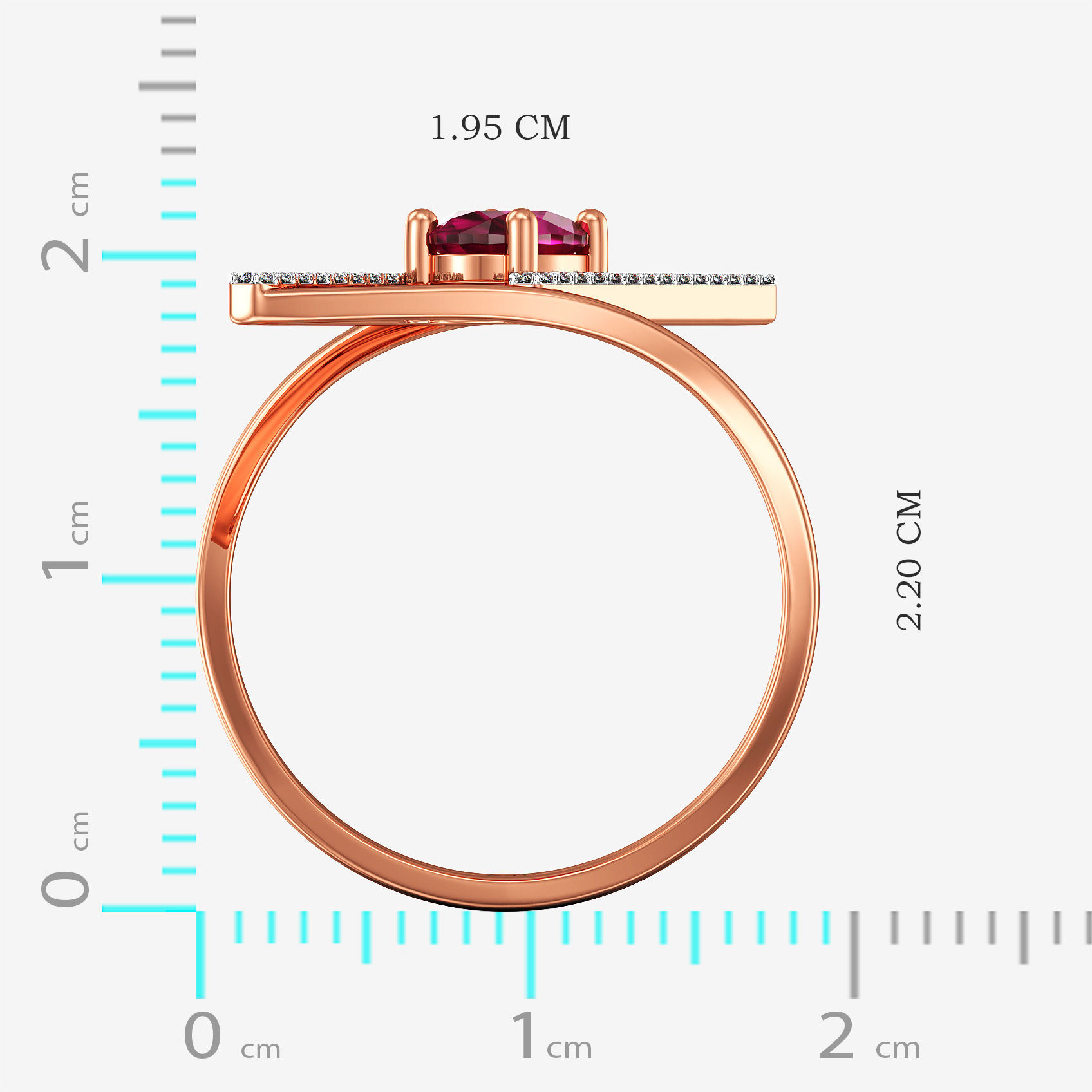 Modern Geo Diamond Ring alternate view 3