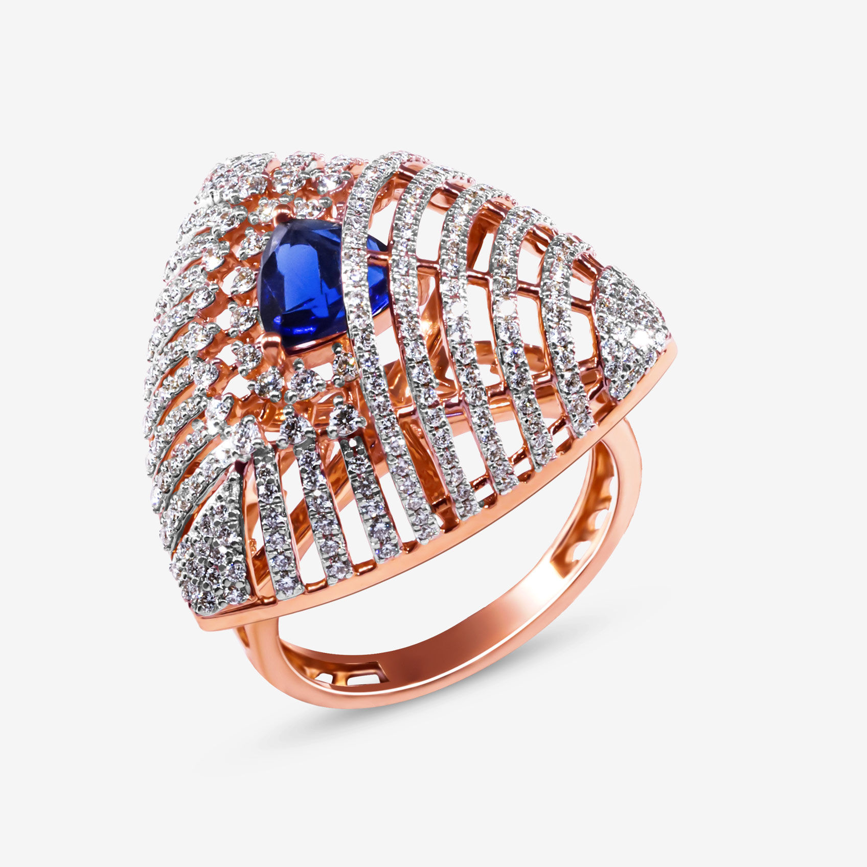 TriAura Diamond Ring