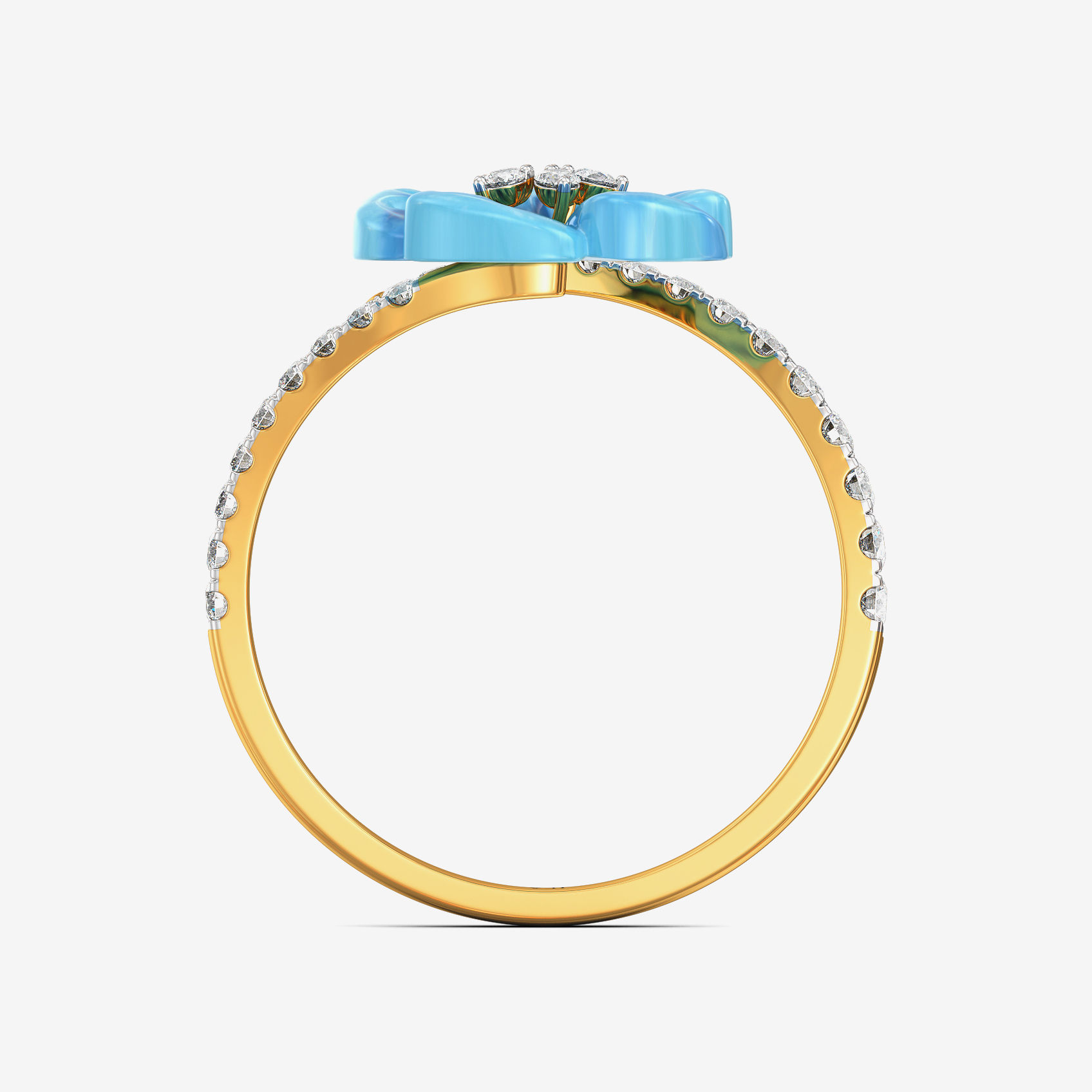 Blue Blossom Diamond Ring alternate view 2