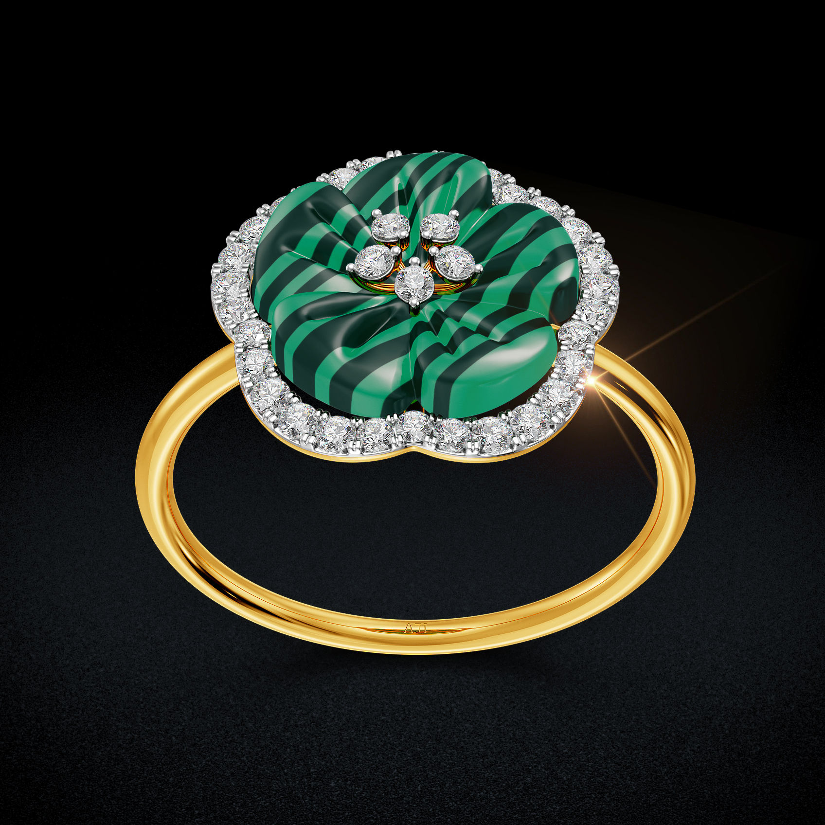 Verdant Flower Diamond Ring image