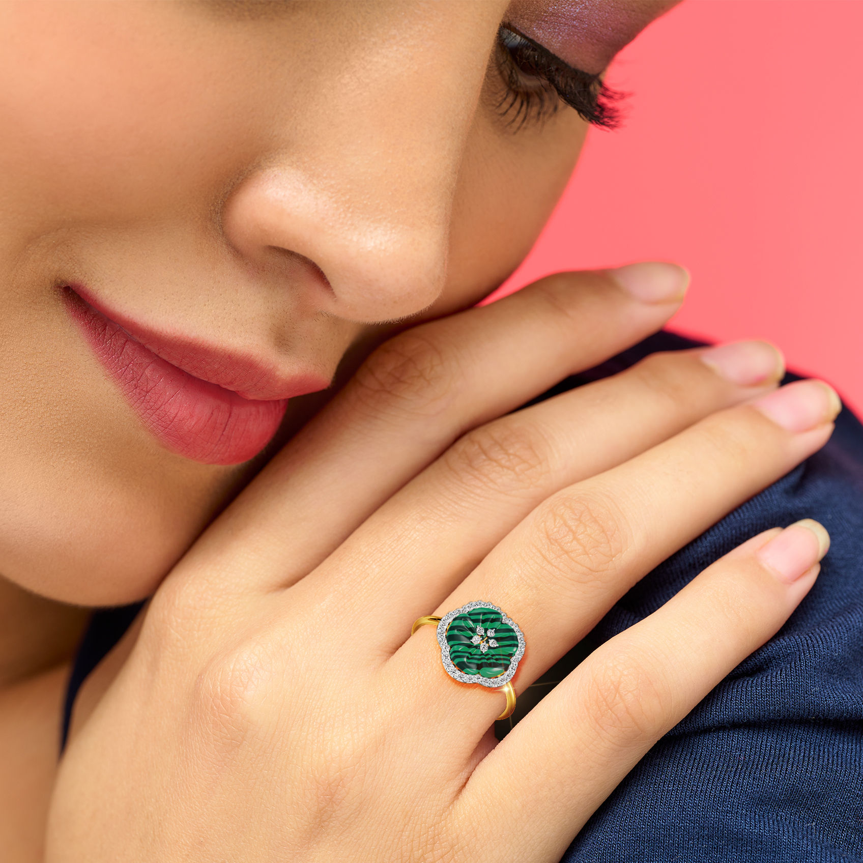 Verdant Flower Diamond Ring image