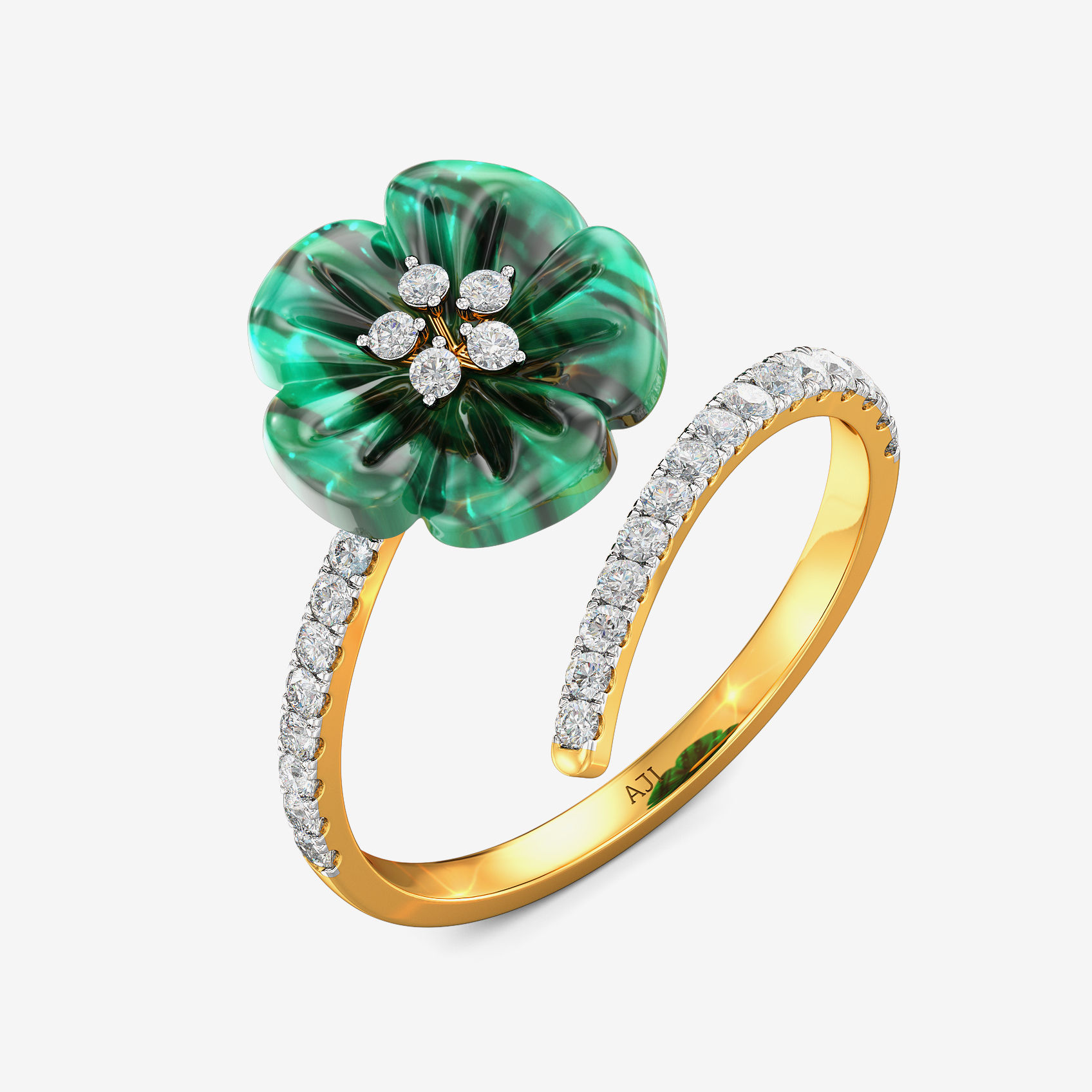 Green Enchantment Diamond Ring