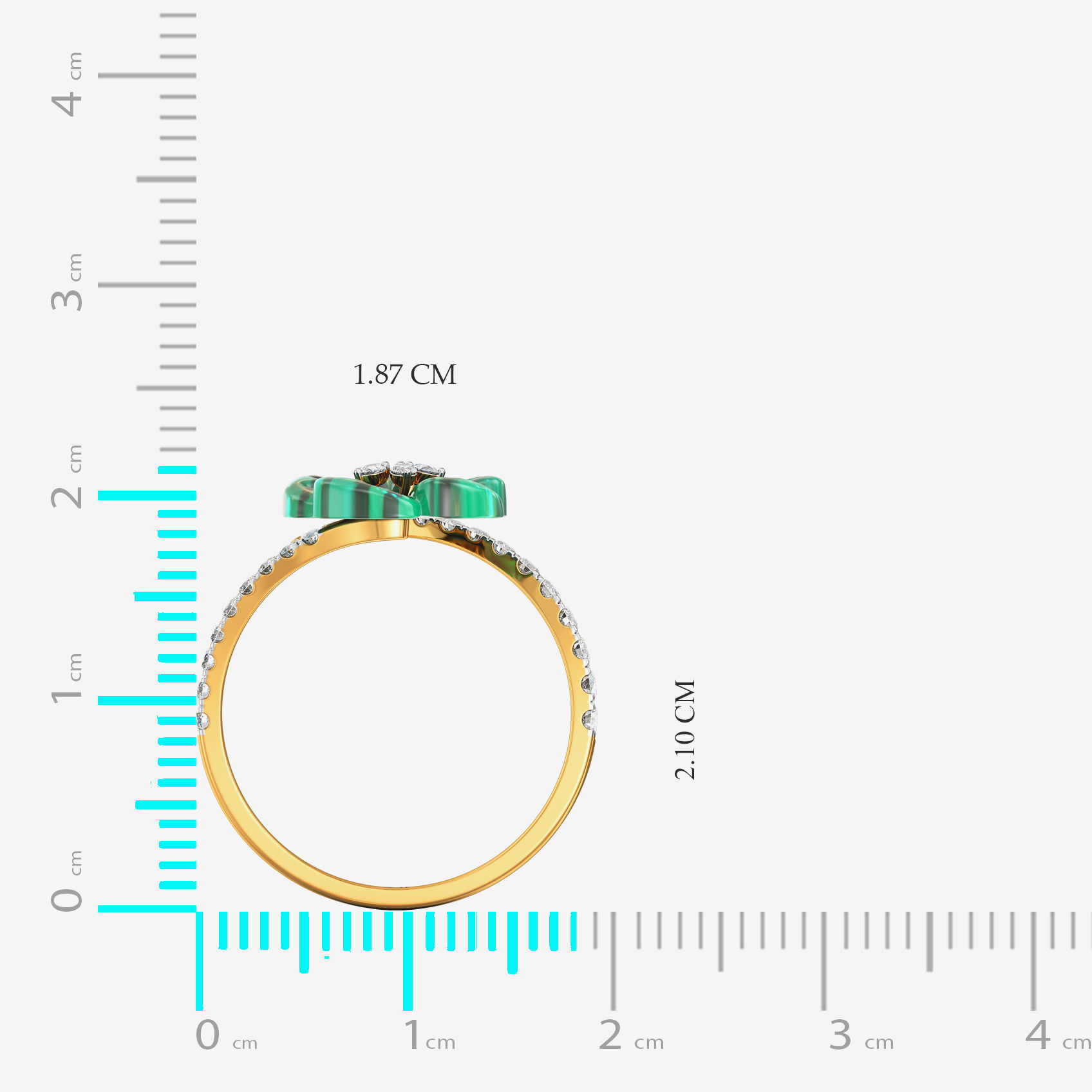 Green Enchantment Diamond Ring alternate view 3