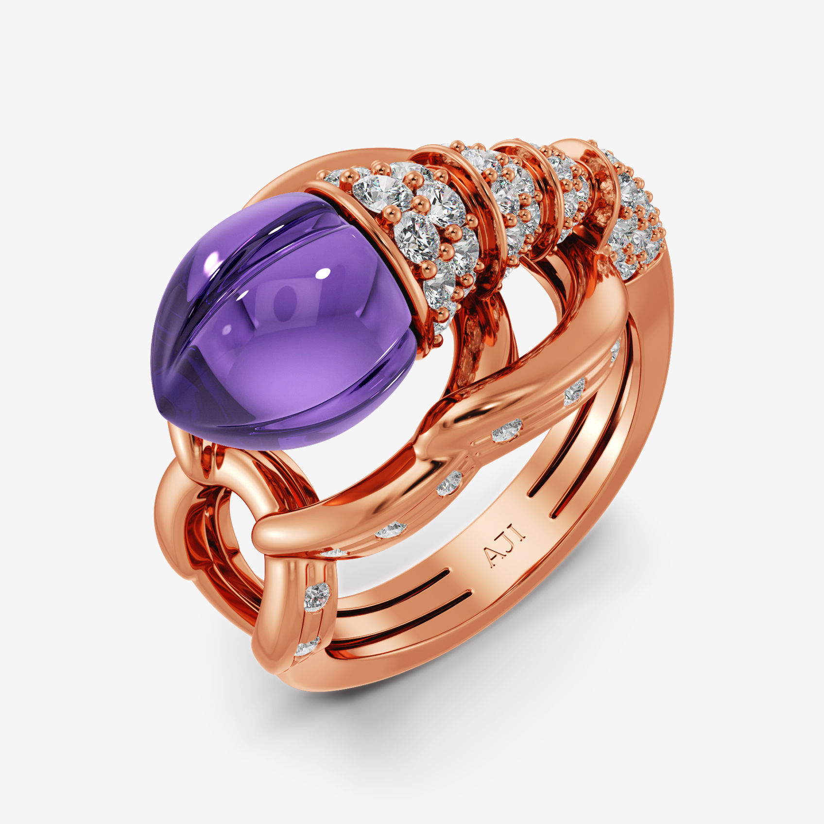 Mystic Swirl Diamond Ring