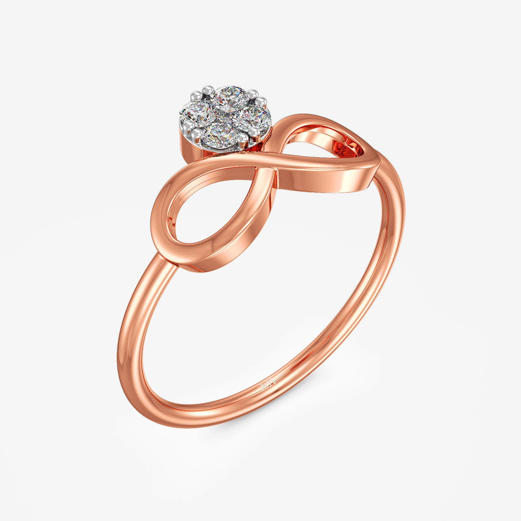 Infinity Drop Diamond Ring