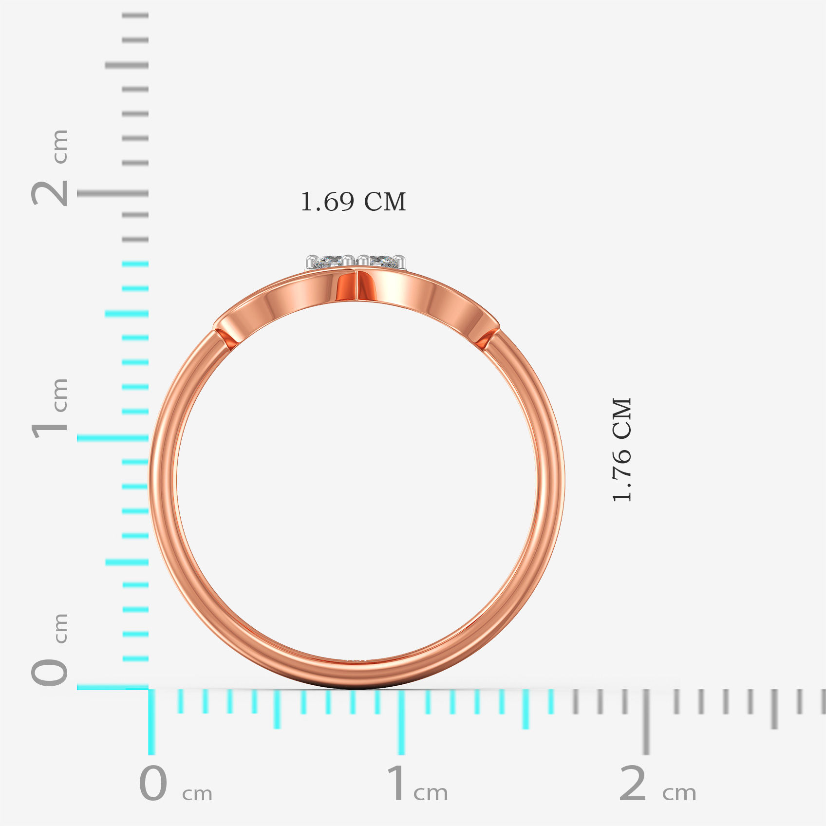 Infinity Drop Diamond Ring alternate view 3