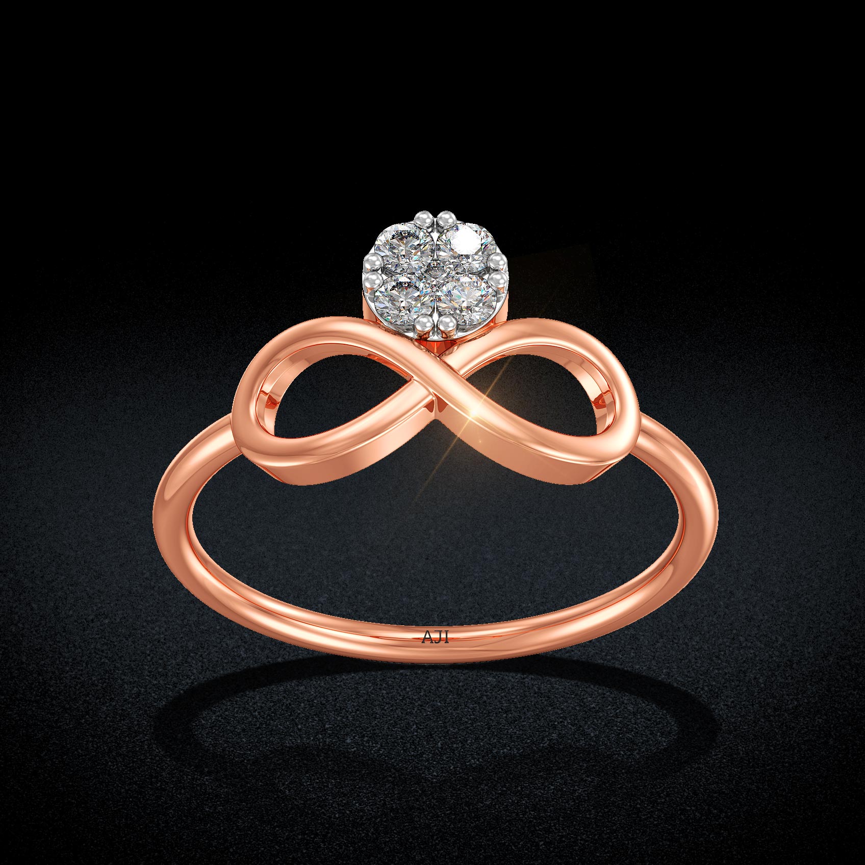 Infinity Drop Diamond Ring image
