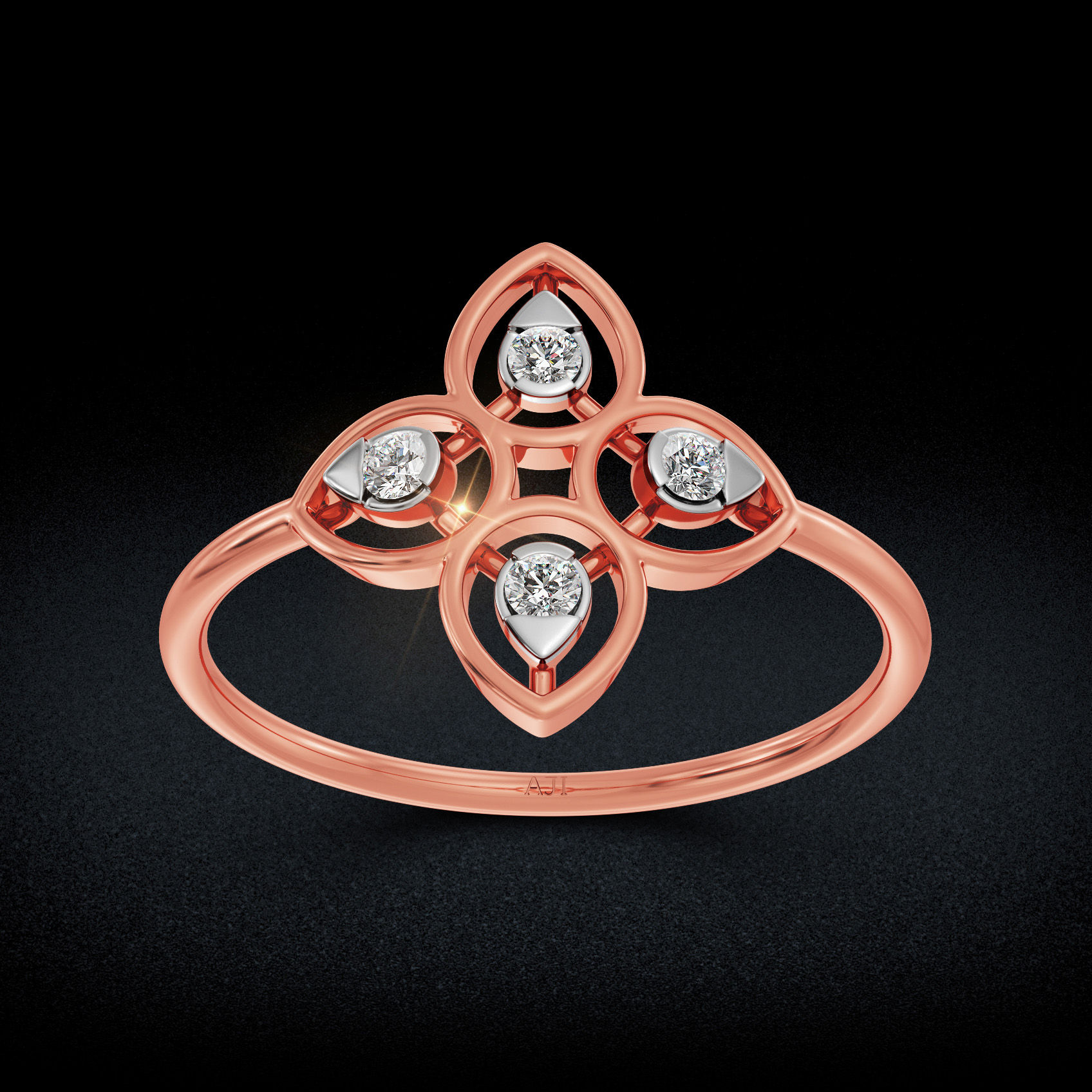 Radiant Petal Diamond Ring image