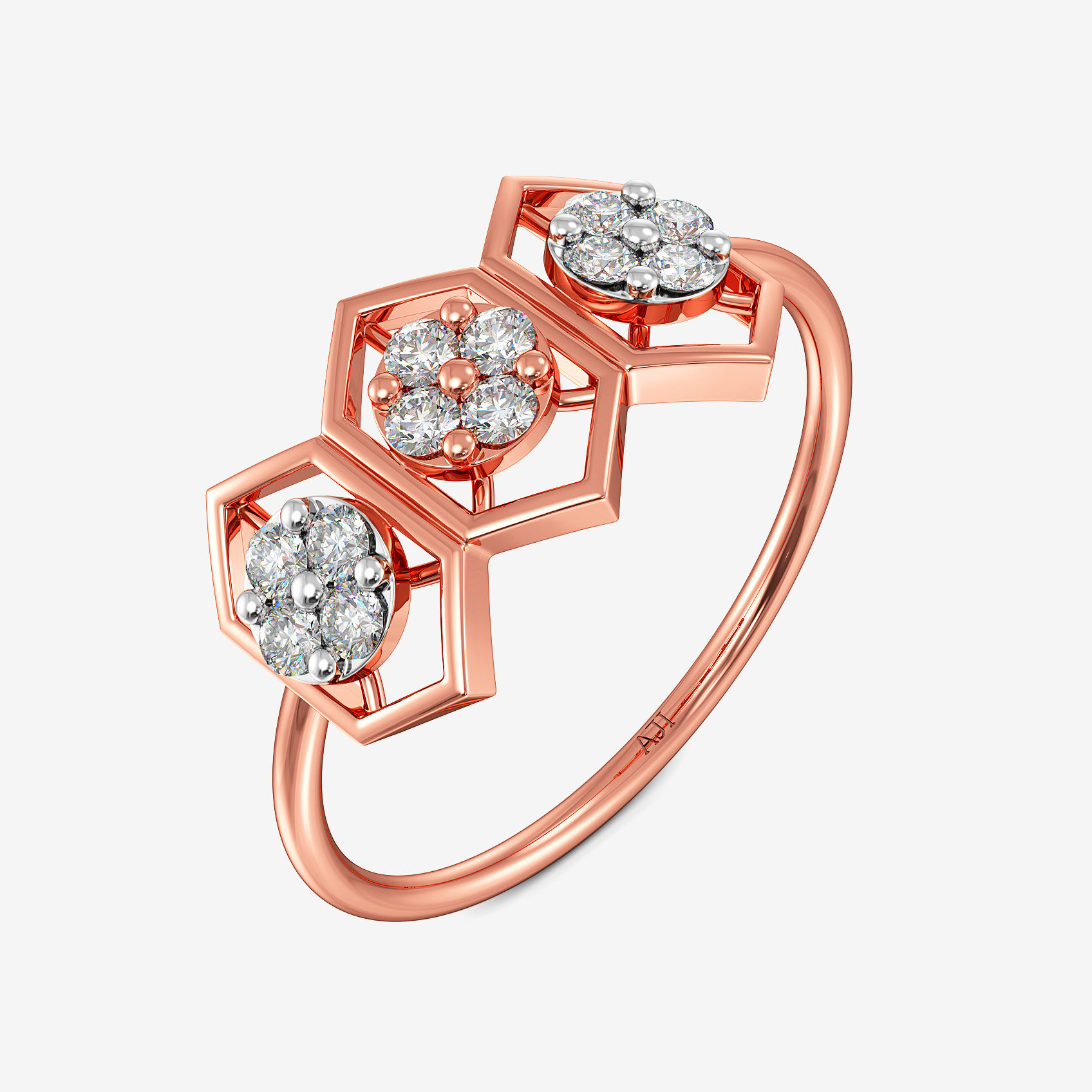 Hexa Spark Diamond Ring