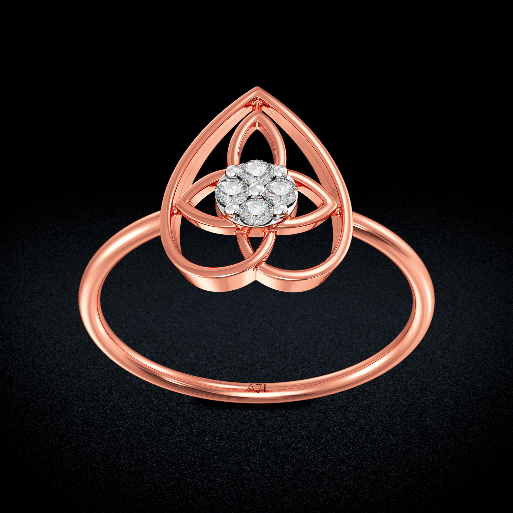 Sacred Heart Diamond Ring image