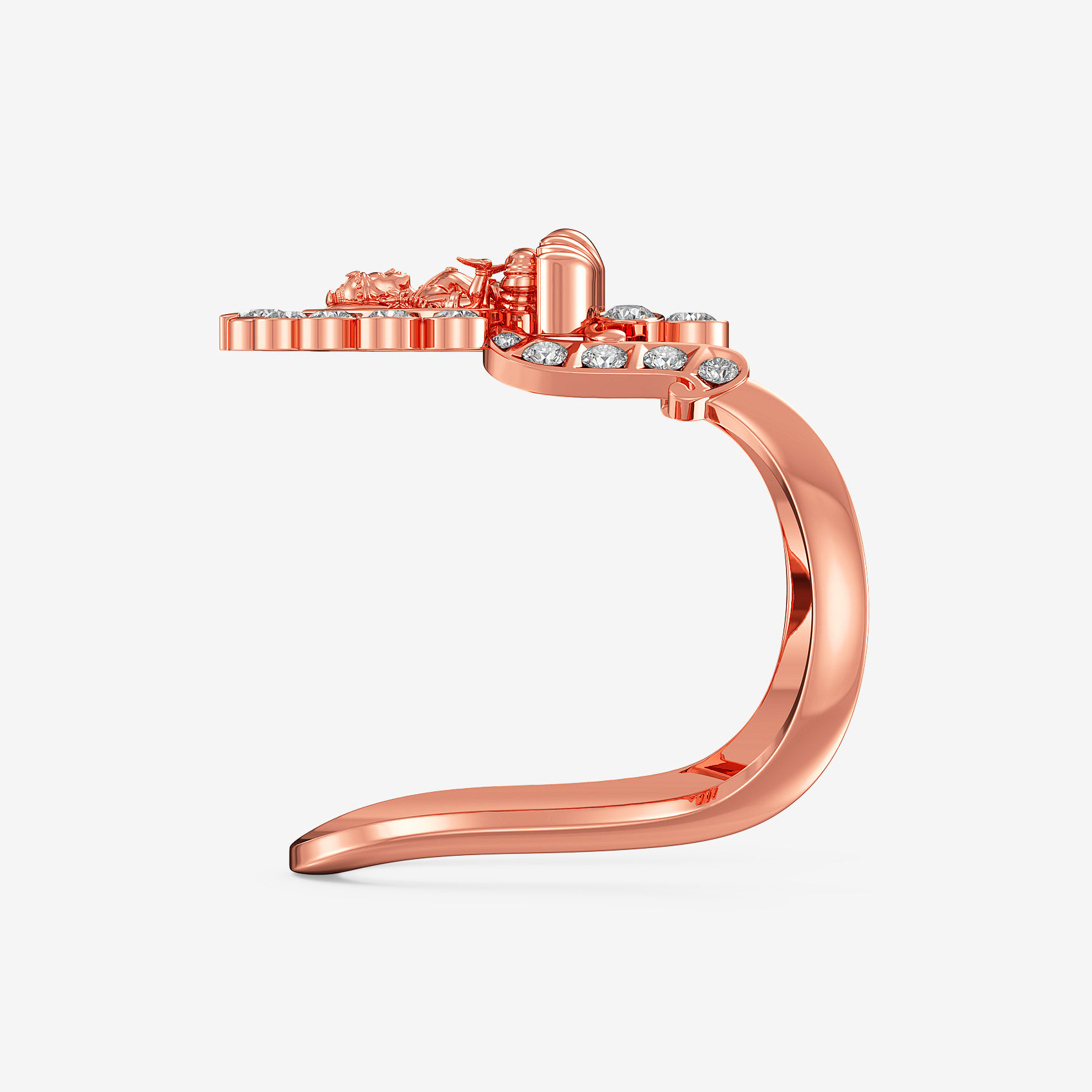 Sacred Lakshmi Diamond Vanki Ring alternate view 1