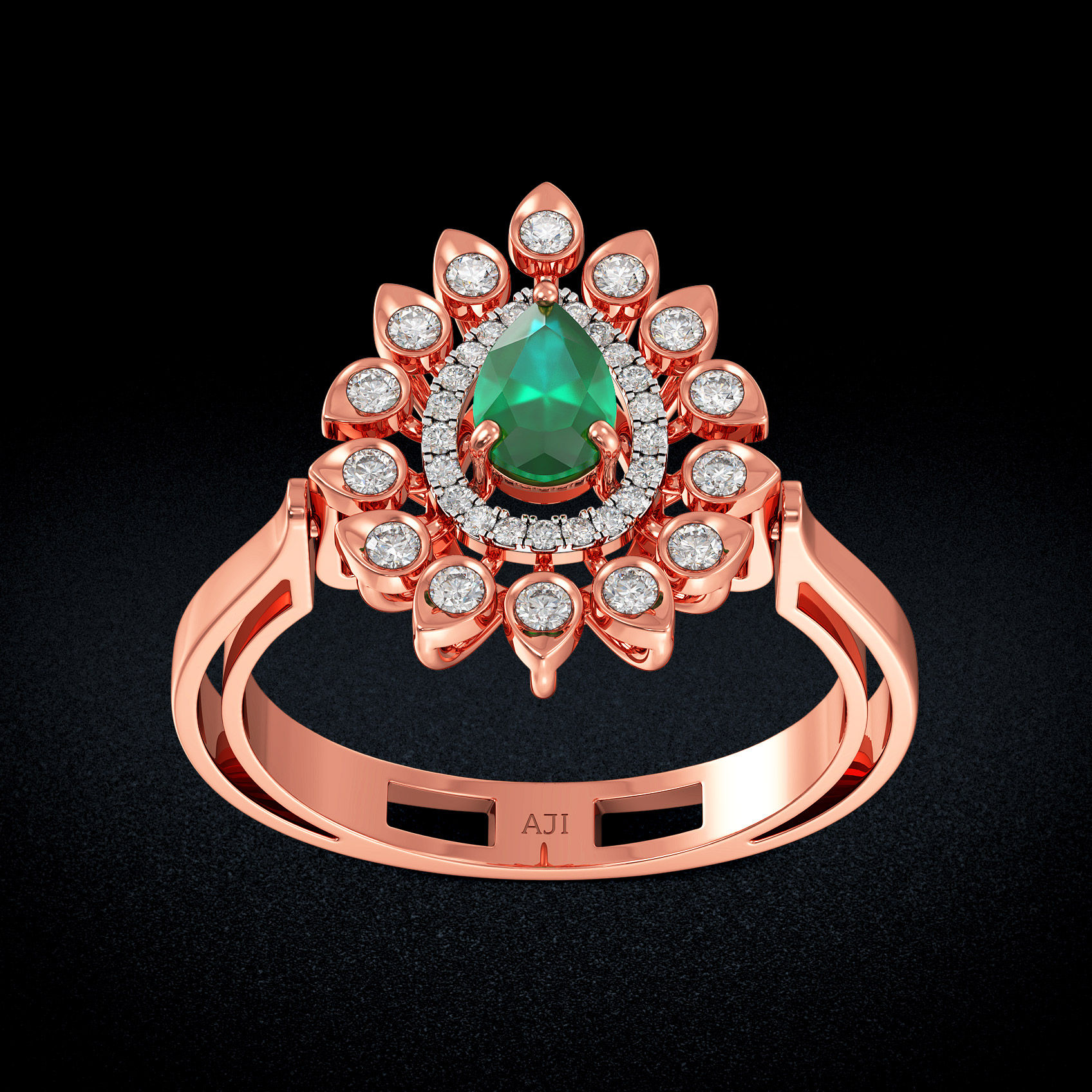 Glow Splendor Diamond Ring Come Pendant image