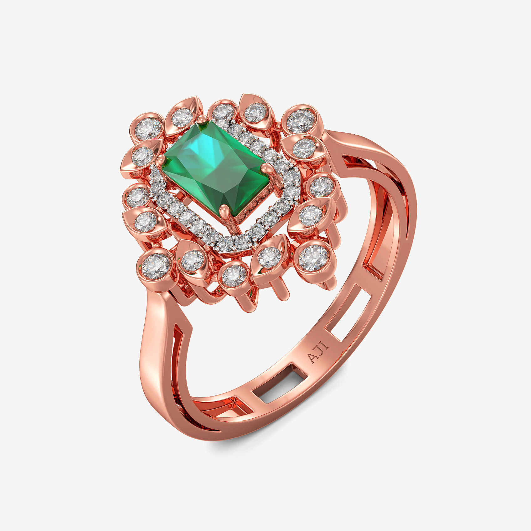 Linear Glow Diamond Ring Come Pendant