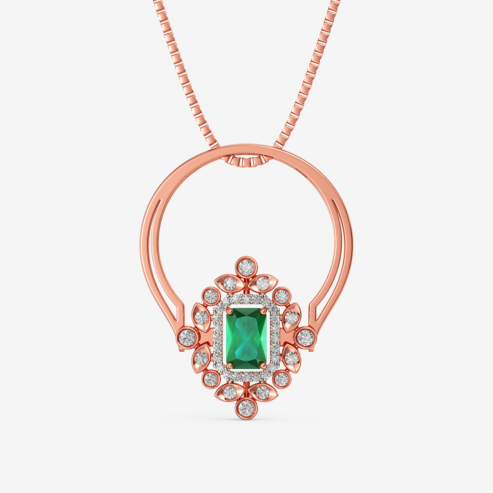 Linear Glow Diamond Ring Come Pendant alternate view 1