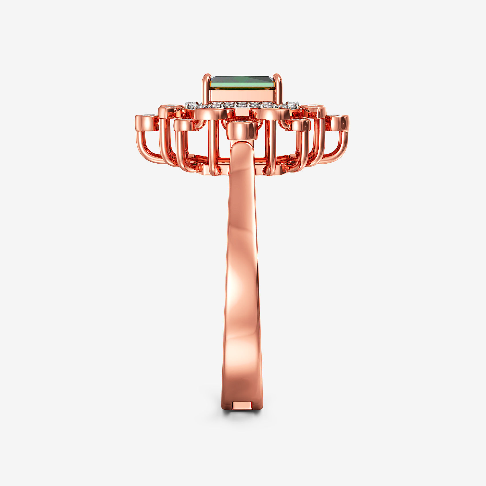 Linear Glow Diamond Ring Come Pendant alternate view 2