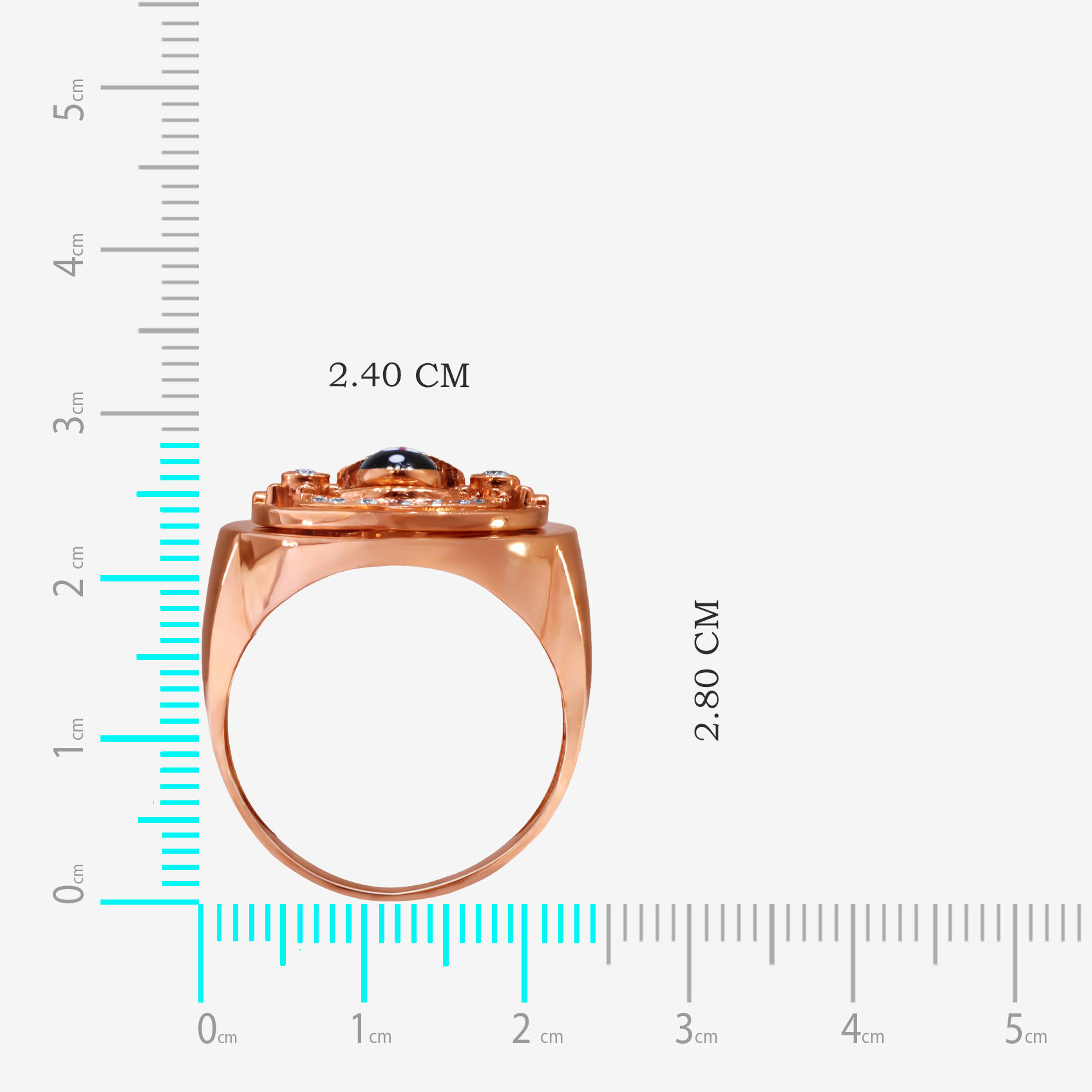 Lord Venkatesh Diamond Mens Ring alternate view 3