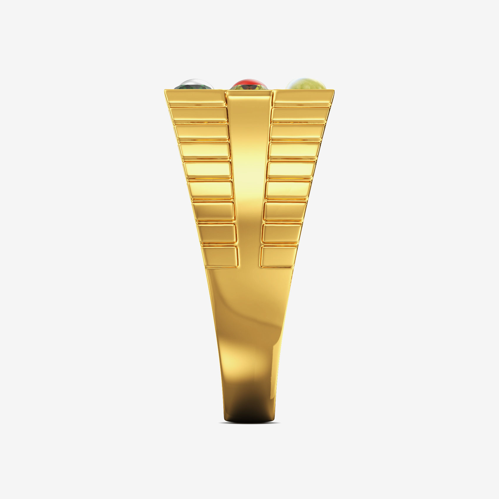 Eternal Elegance Navrathna Gold Ring alternate view 3