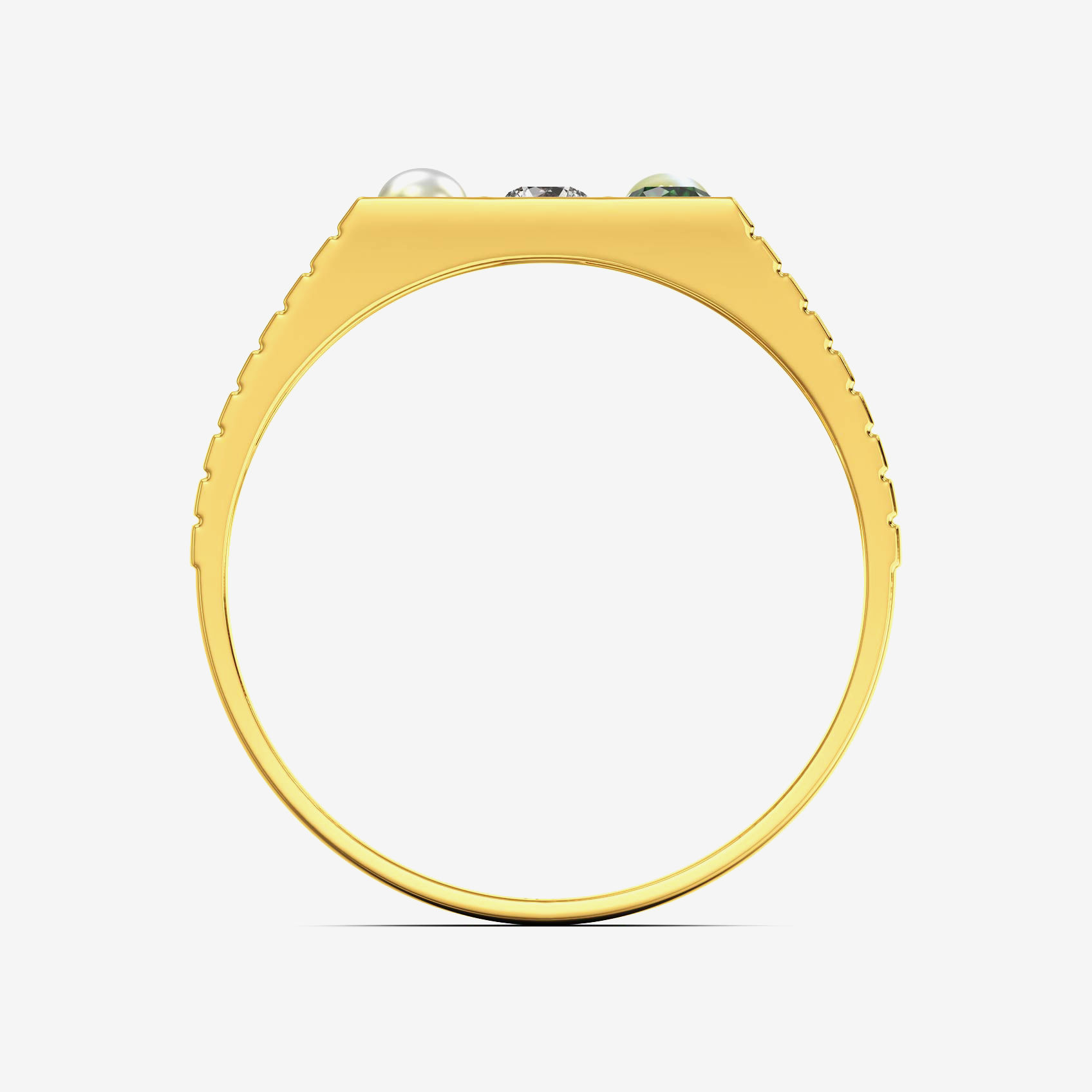 Eternal Elegance Navrathna Gold Ring image