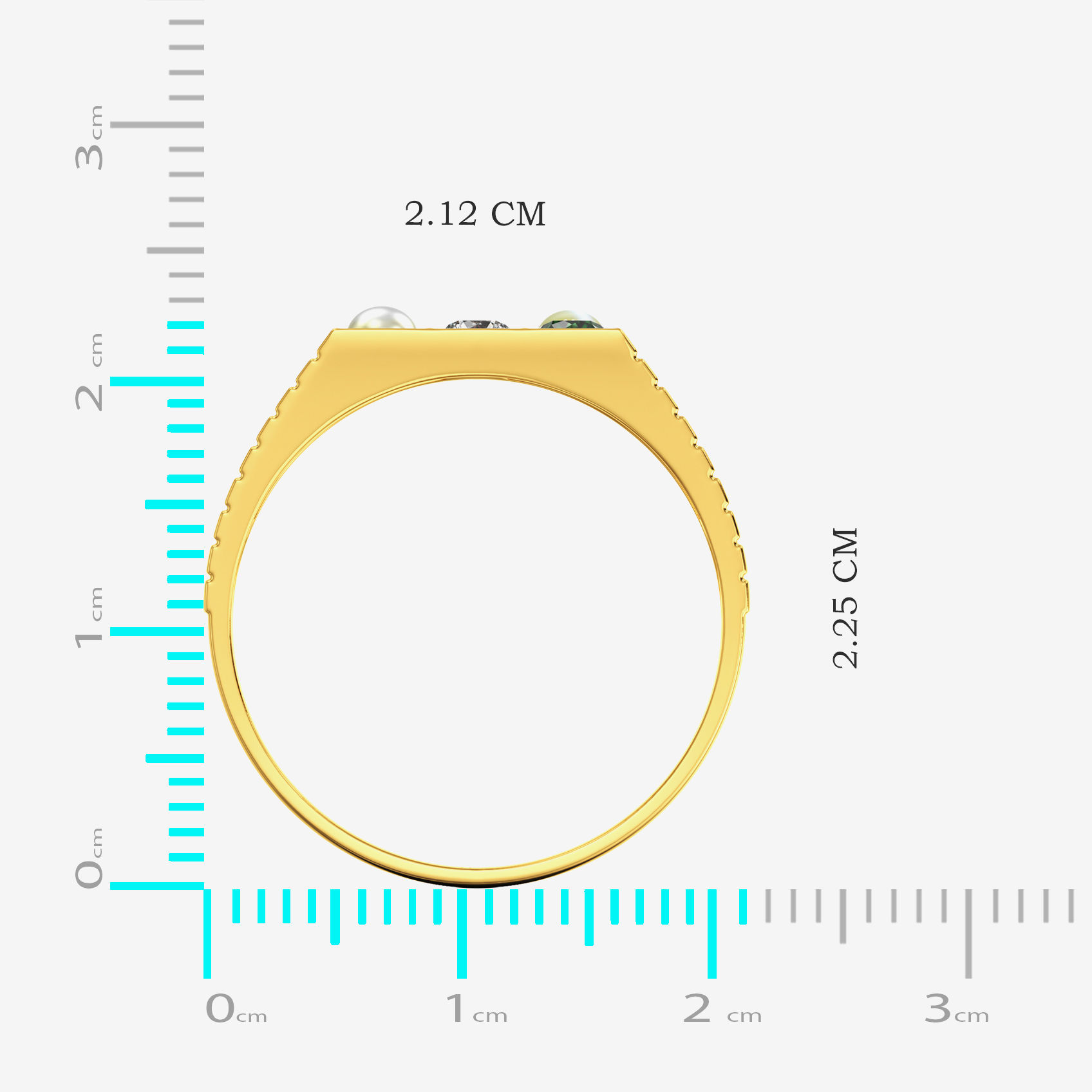 Eternal Elegance Navrathna Gold Ring image