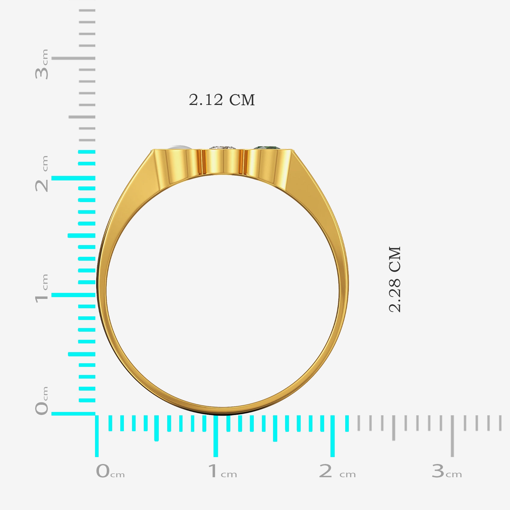 Brilliant Blessings Navratna Gold Ring image