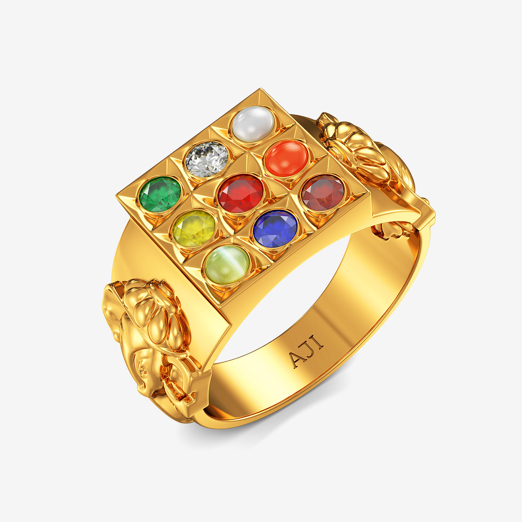 Eternal Navratna Mens Ring