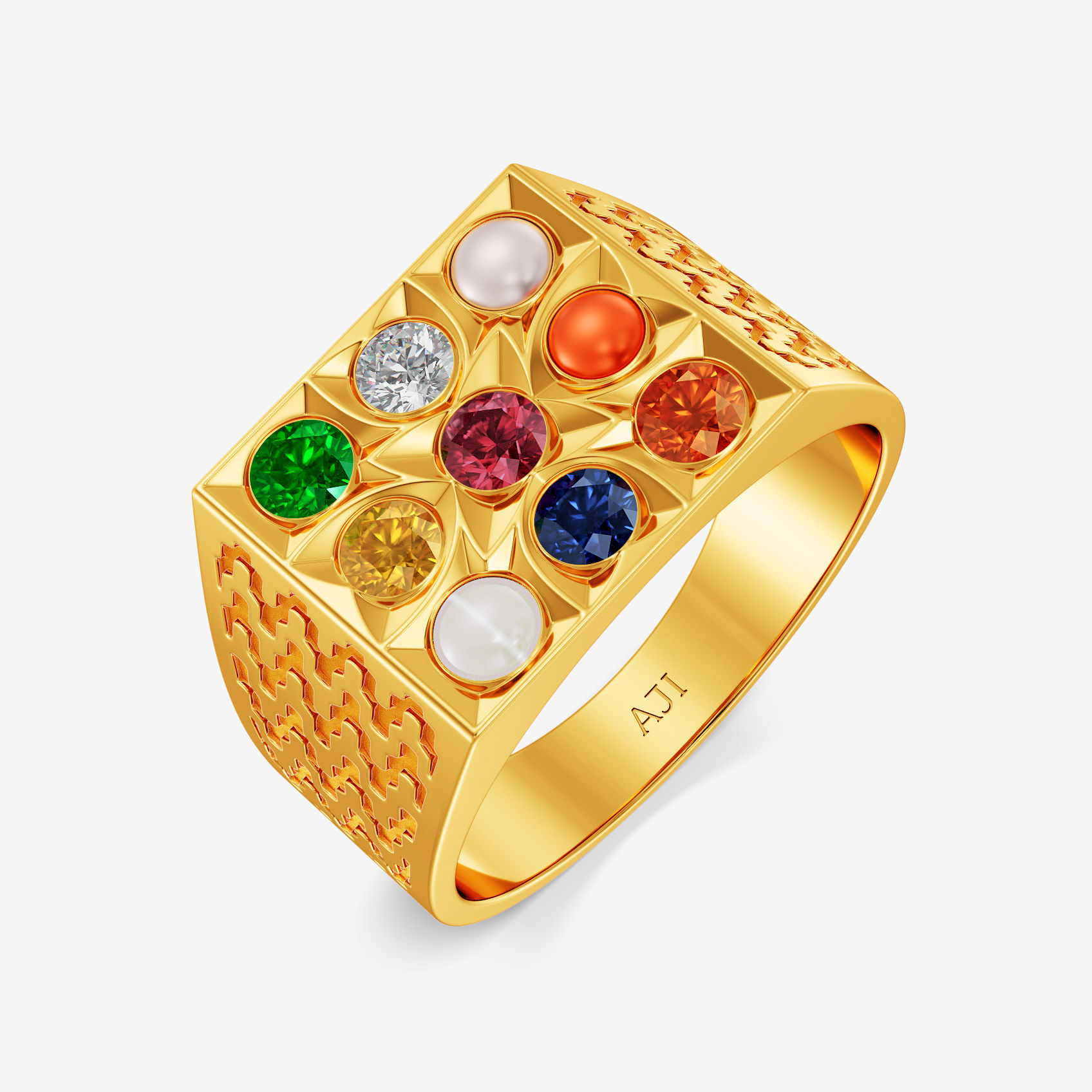 Heritage Mens Navratna Ring