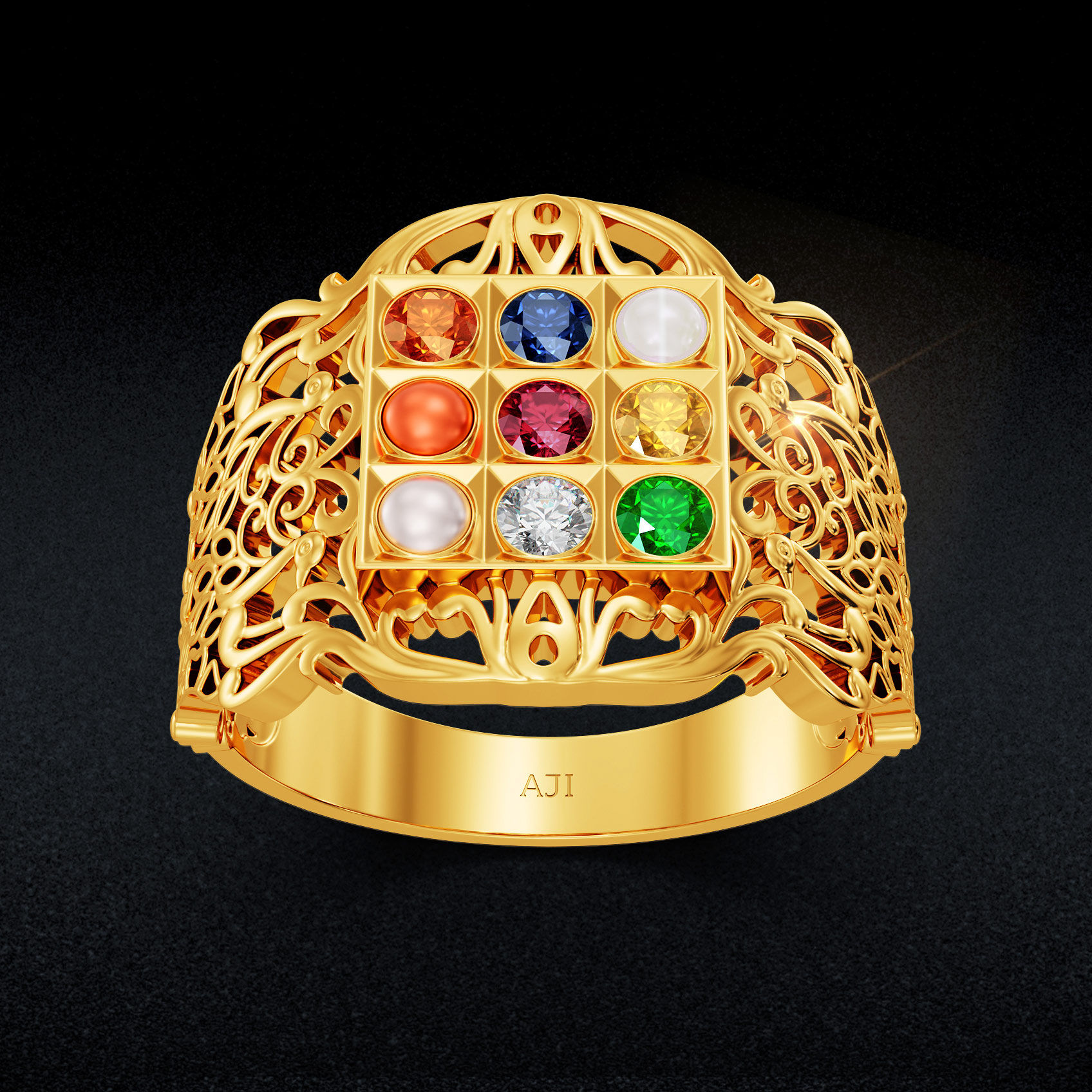 Grand Mens Navratna Ring image