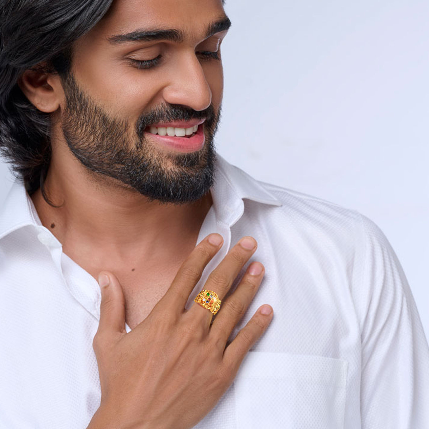 Grand Mens Navratna Ring image
