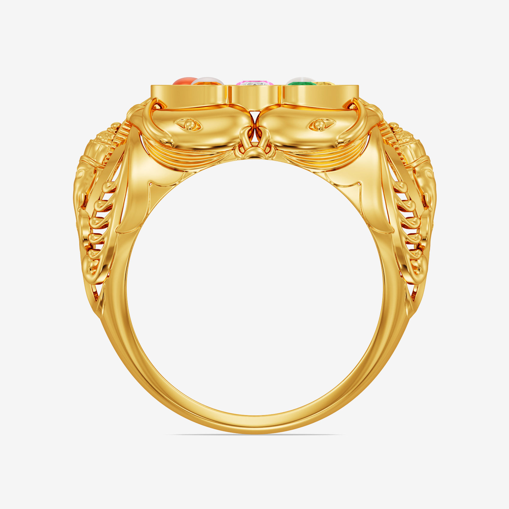 Celestial Navratna Mens Ring alternate view 1
