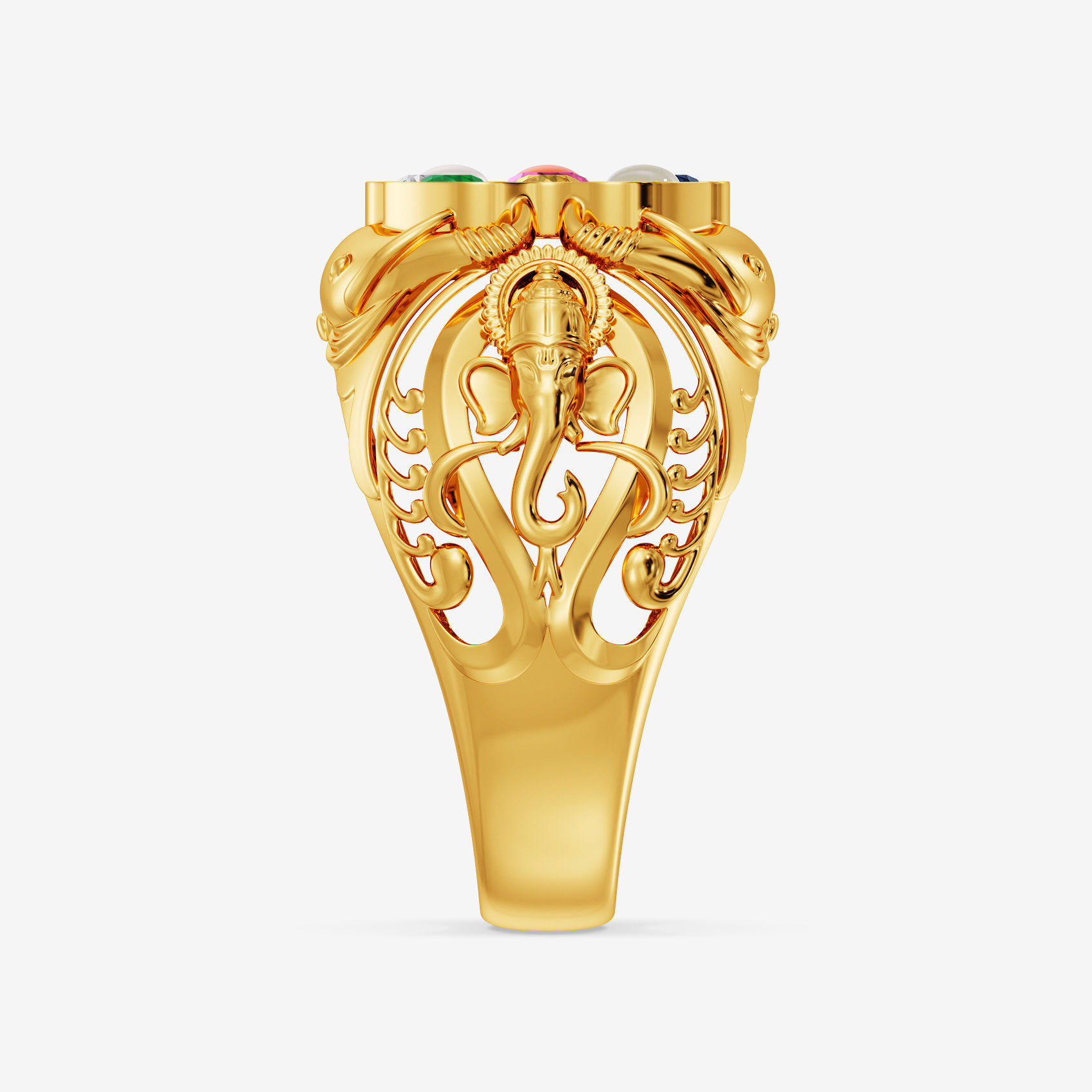 Celestial Navratna Mens Ring alternate view 2