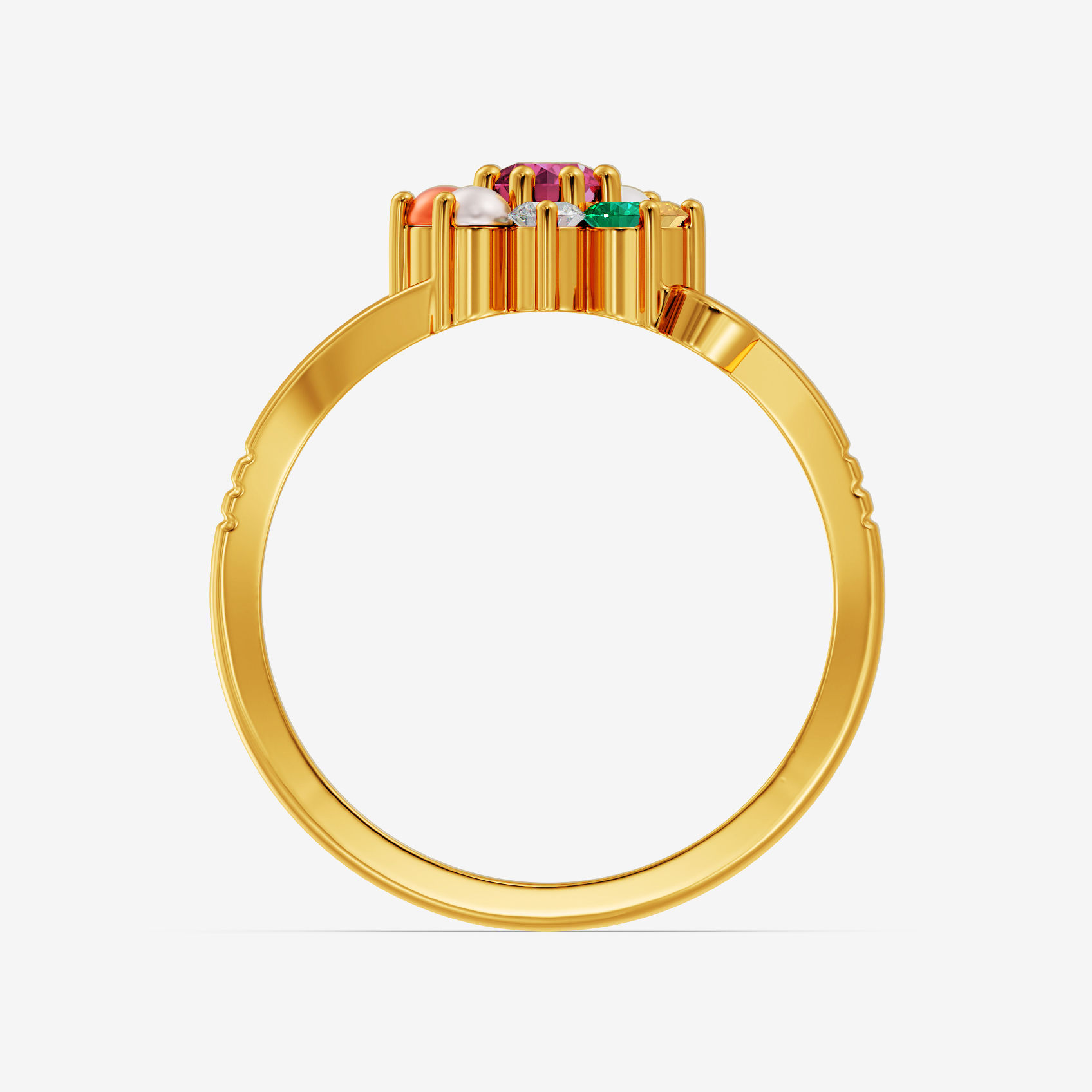 Bloom Splendor Navratna Ring alternate view 1