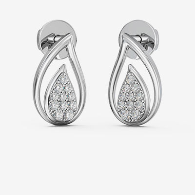 Buy Fashionable Women Platinum Earrings DSPLE0000021 Online from Joyalukkas
