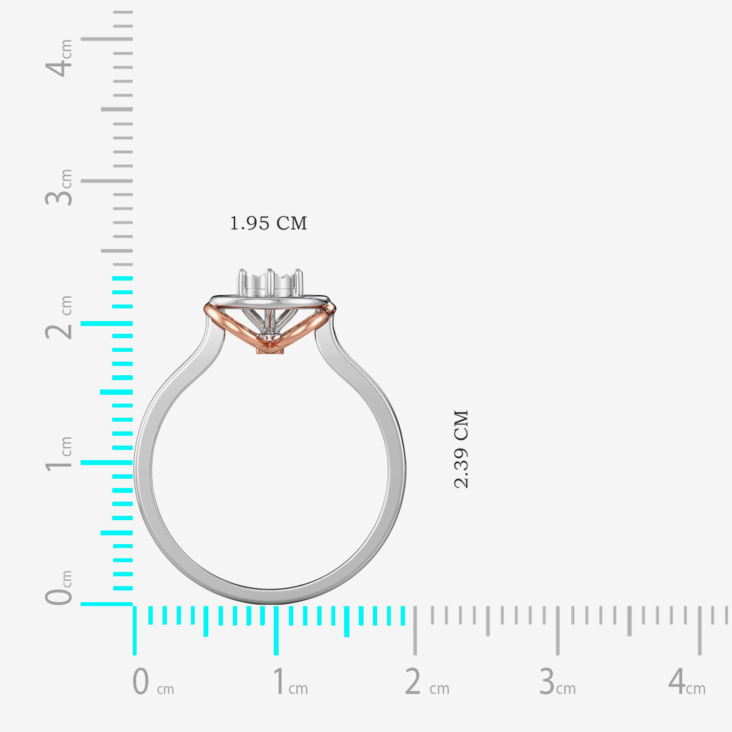 Elegant Floral Platinum Ring alternate view 2