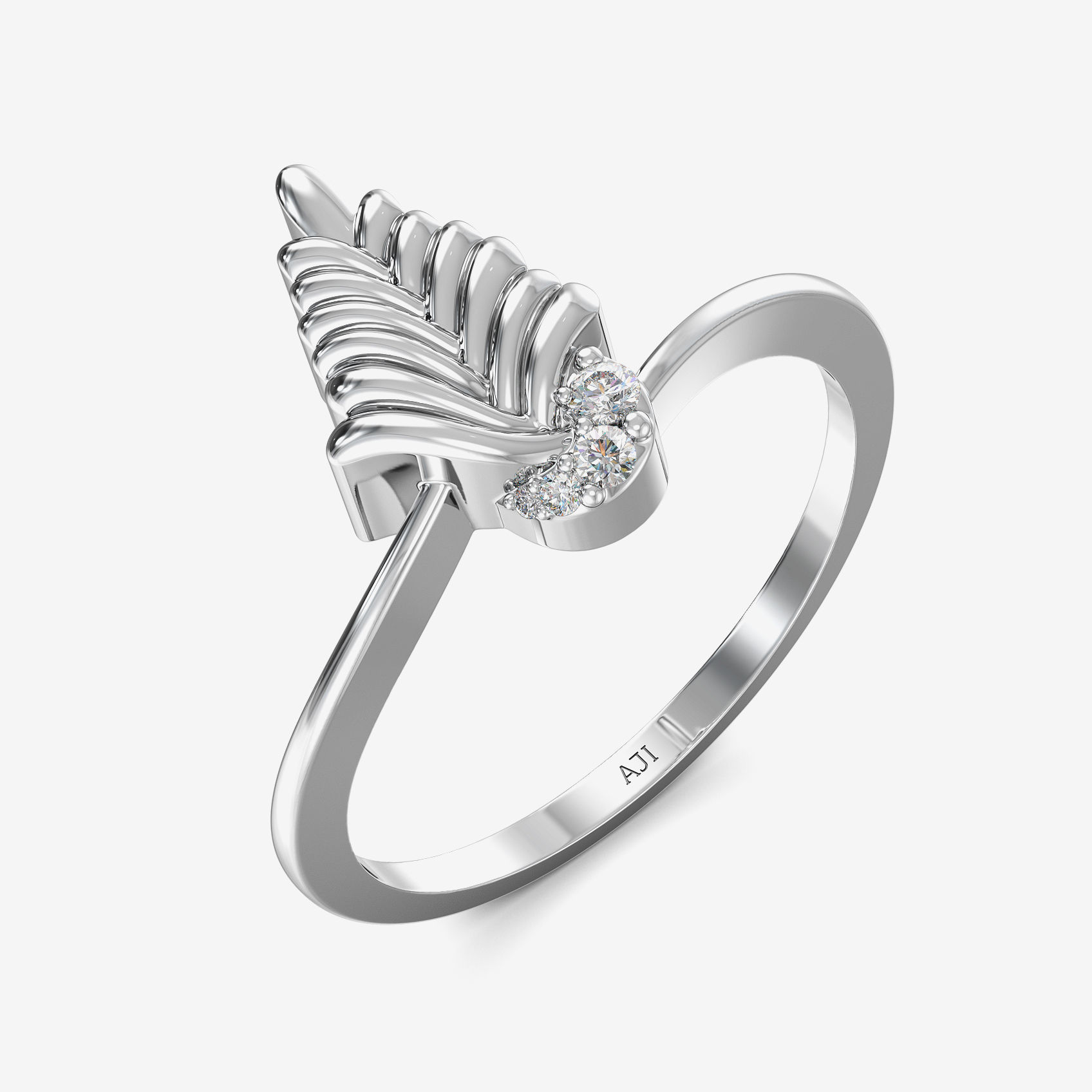 Glitter Platinum Women Ring