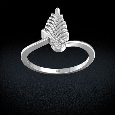 Glitter Platinum Women Ring alternate view 2