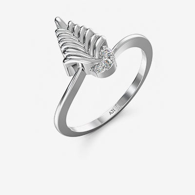 Glitter Platinum Women Ring alternate view 1