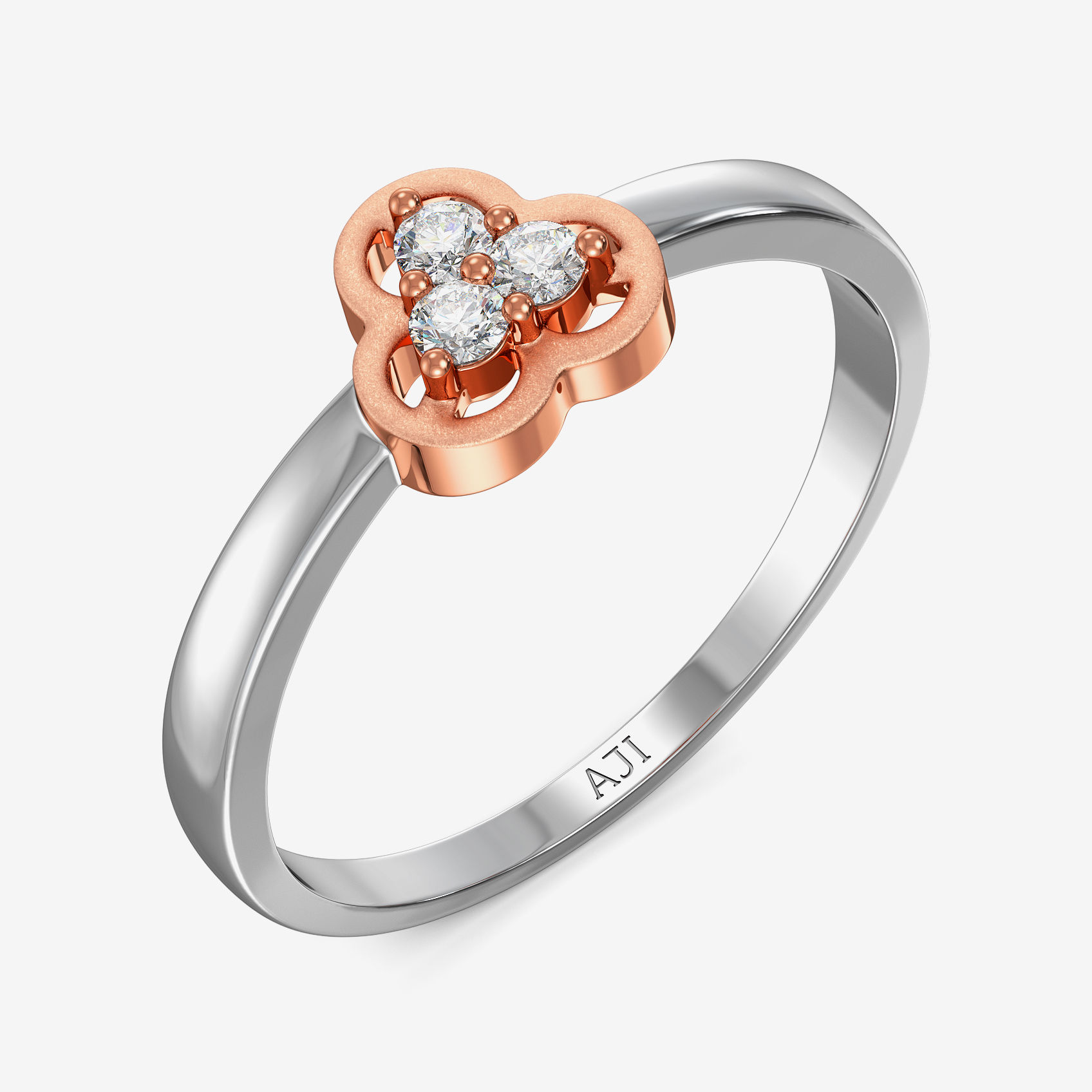 Gilded Floral Cascade Ring