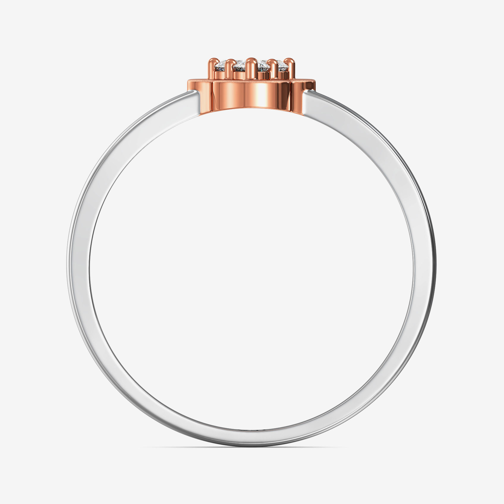Gilded Floral Cascade Ring image