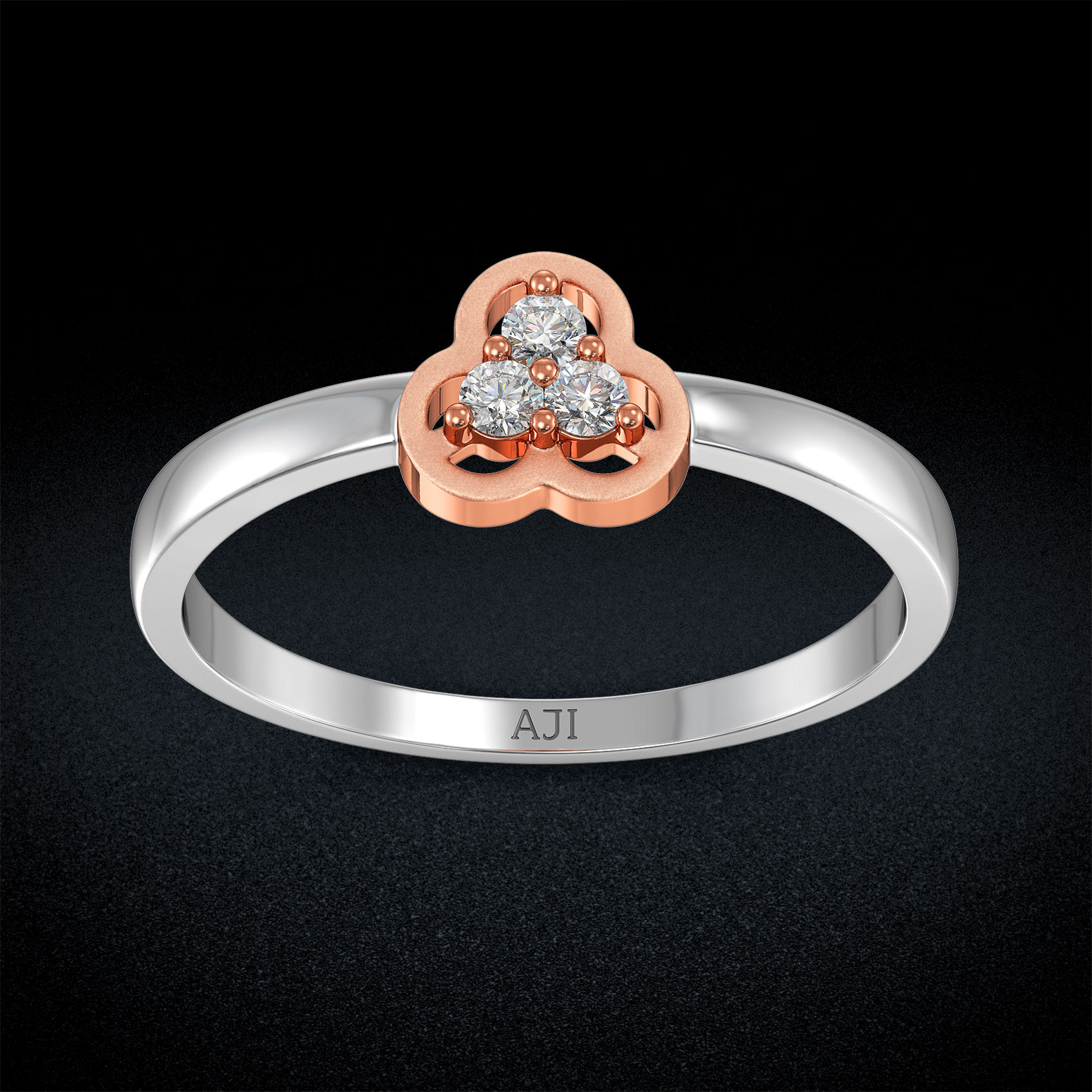 Gilded Floral Cascade Ring image