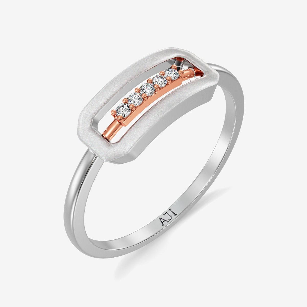 cluster Platinum Ring