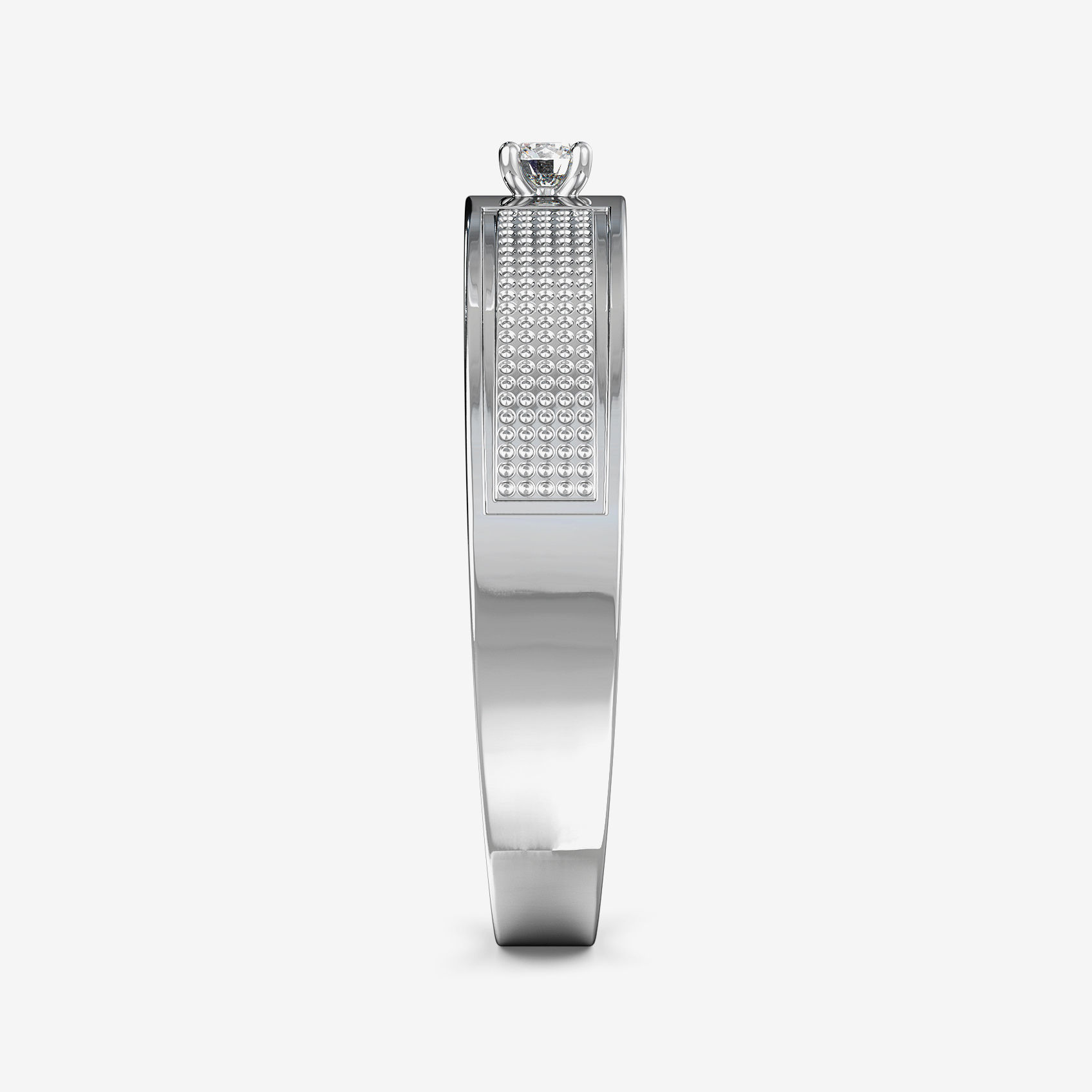 Gleaming Platinum Ring alternate view 3