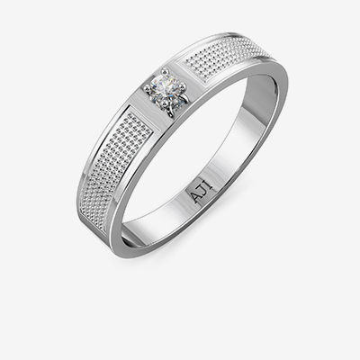 Gleaming Platinum Ring alternate view 1