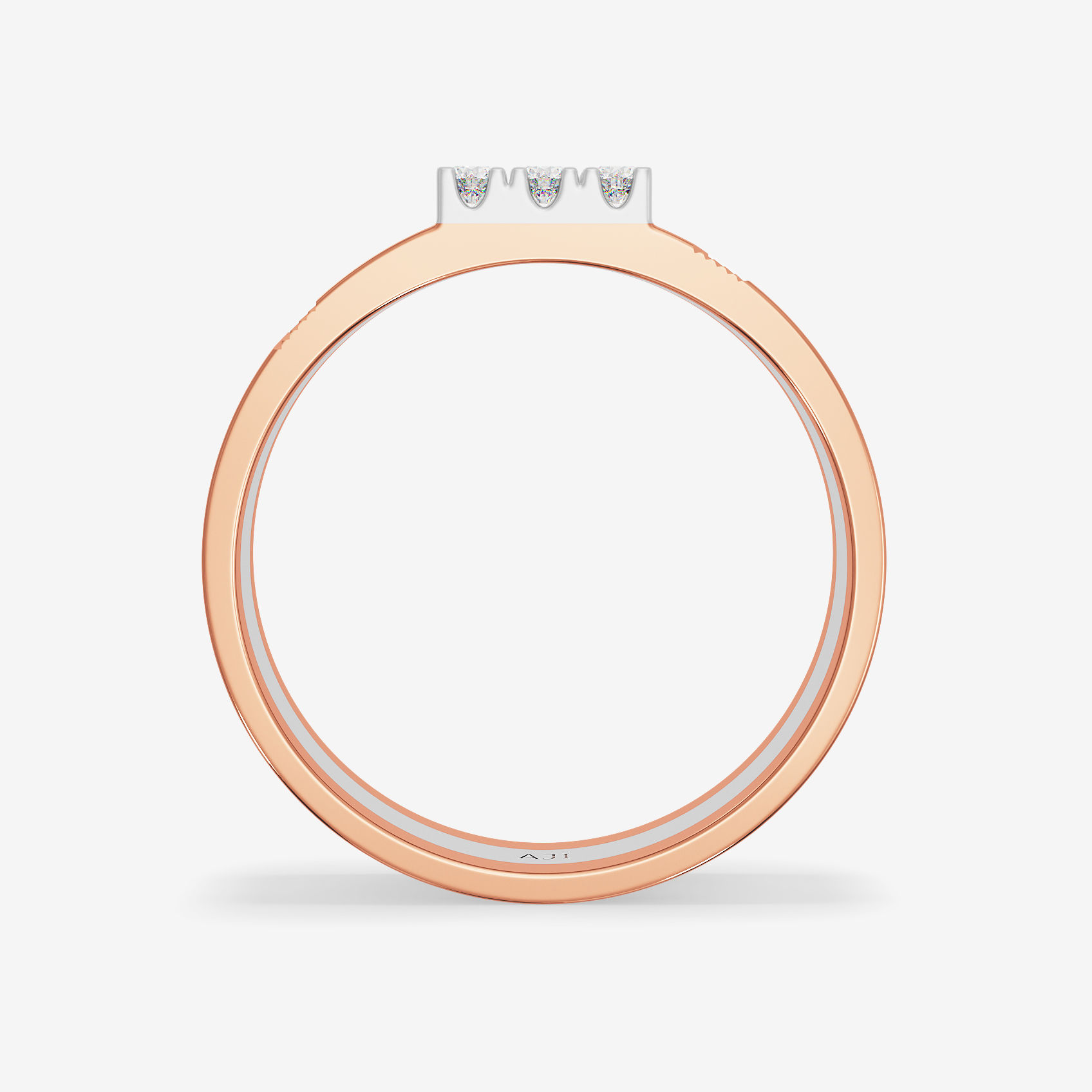 Celestial Platinum Cube Ring image