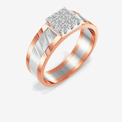 Celestial Platinum Cube Ring alternate view 1