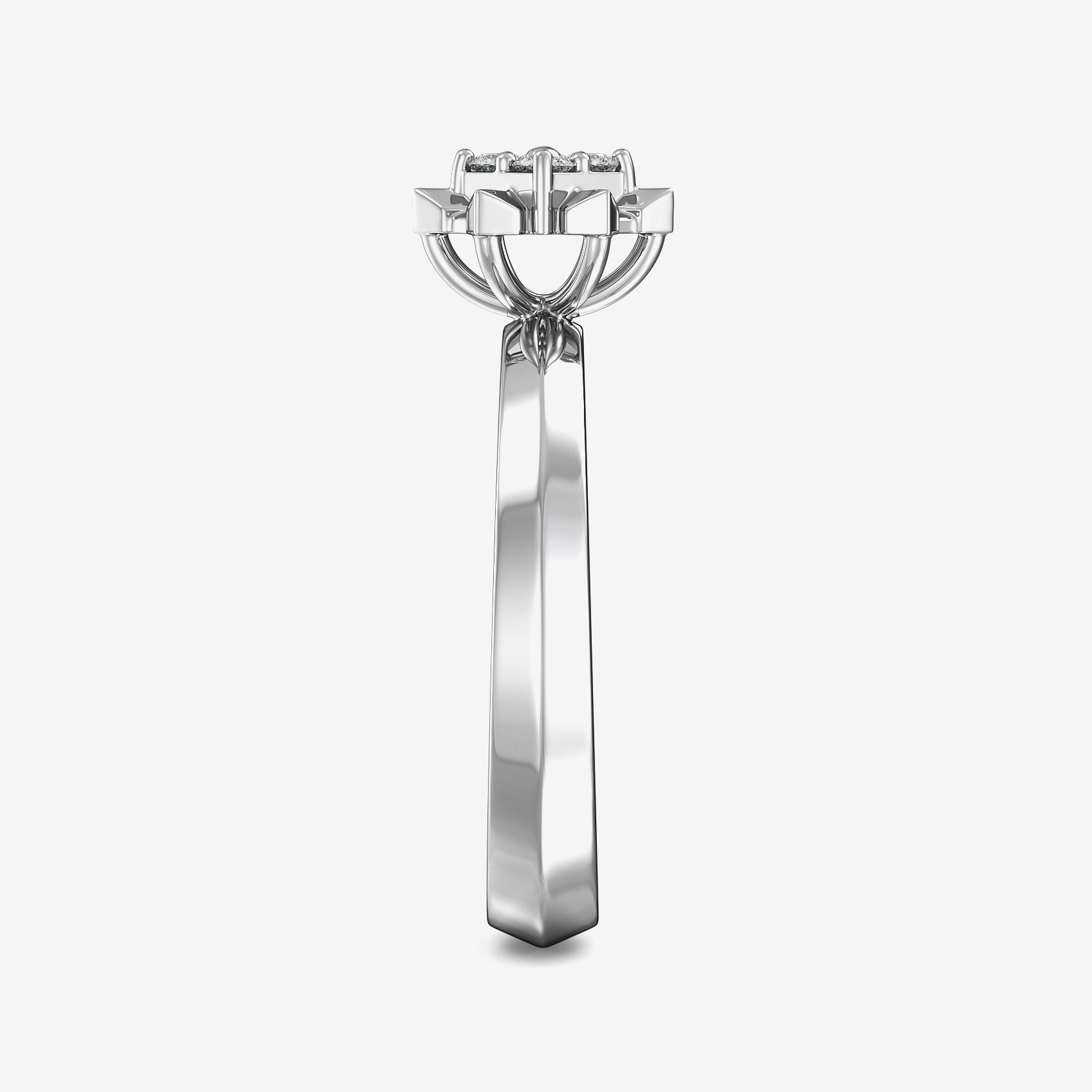 Flowering Joy  Platinum Ring alternate view 3