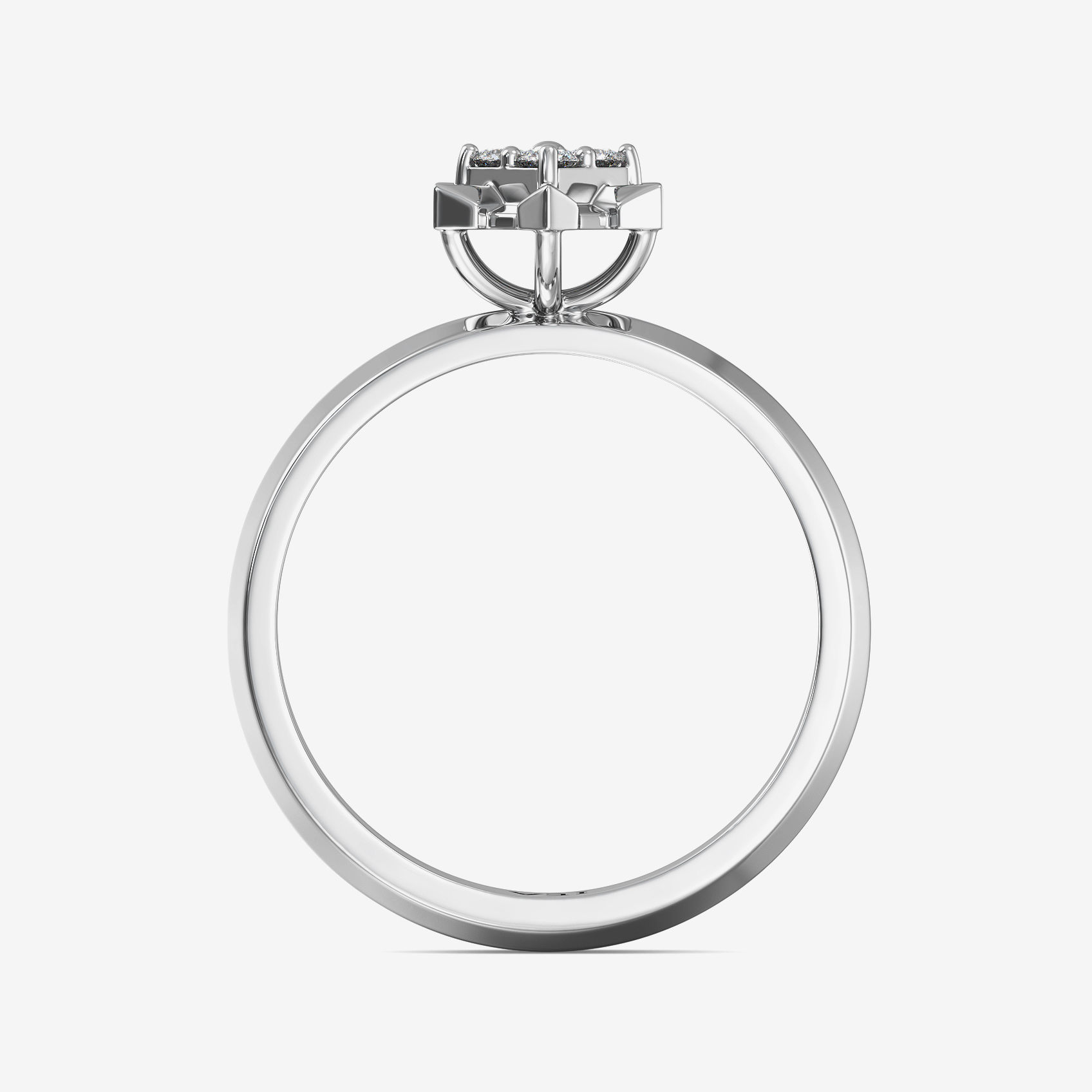 Flowering Joy  Platinum Ring image